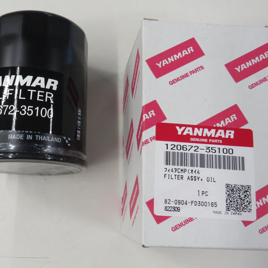 Yanmar 120672-35100 Oil Filter 4LV 10/27/2025 THIS PART IS IN STOCK 10/27/2025