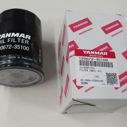Yanmar 120672-35100 Oil Filter 4LV 10/27/2025 THIS PART IS IN STOCK 10/27/2025