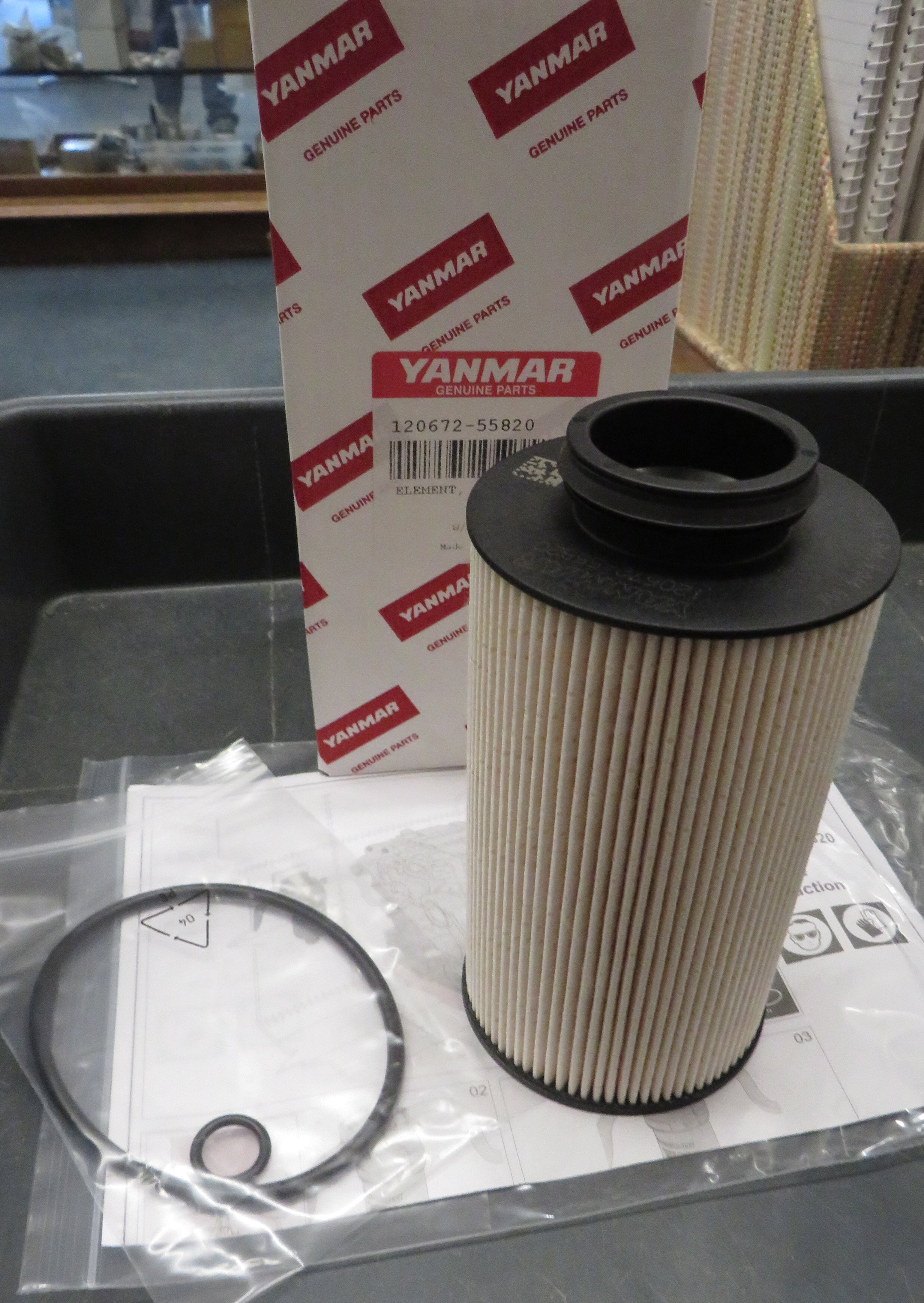 120672-55820 Yanmar Fuel Filter Element For Yanmar 8LV320 8/18/2026 THIS PART IS IN STOCK 8/18/2026