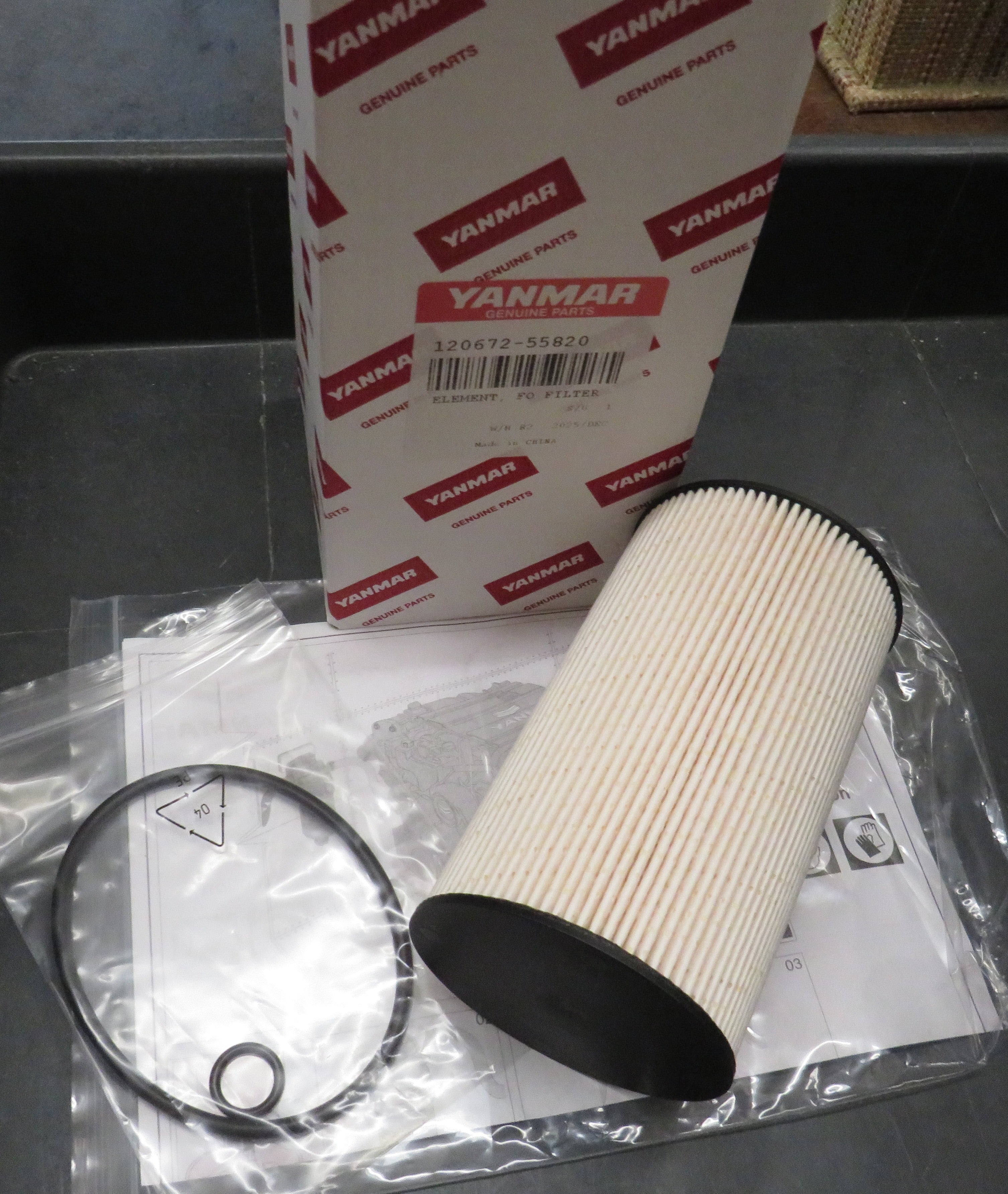 120672-55820 Yanmar Fuel Filter Element For Yanmar 8LV320 8/18/2026 THIS PART IS IN STOCK 8/18/2026