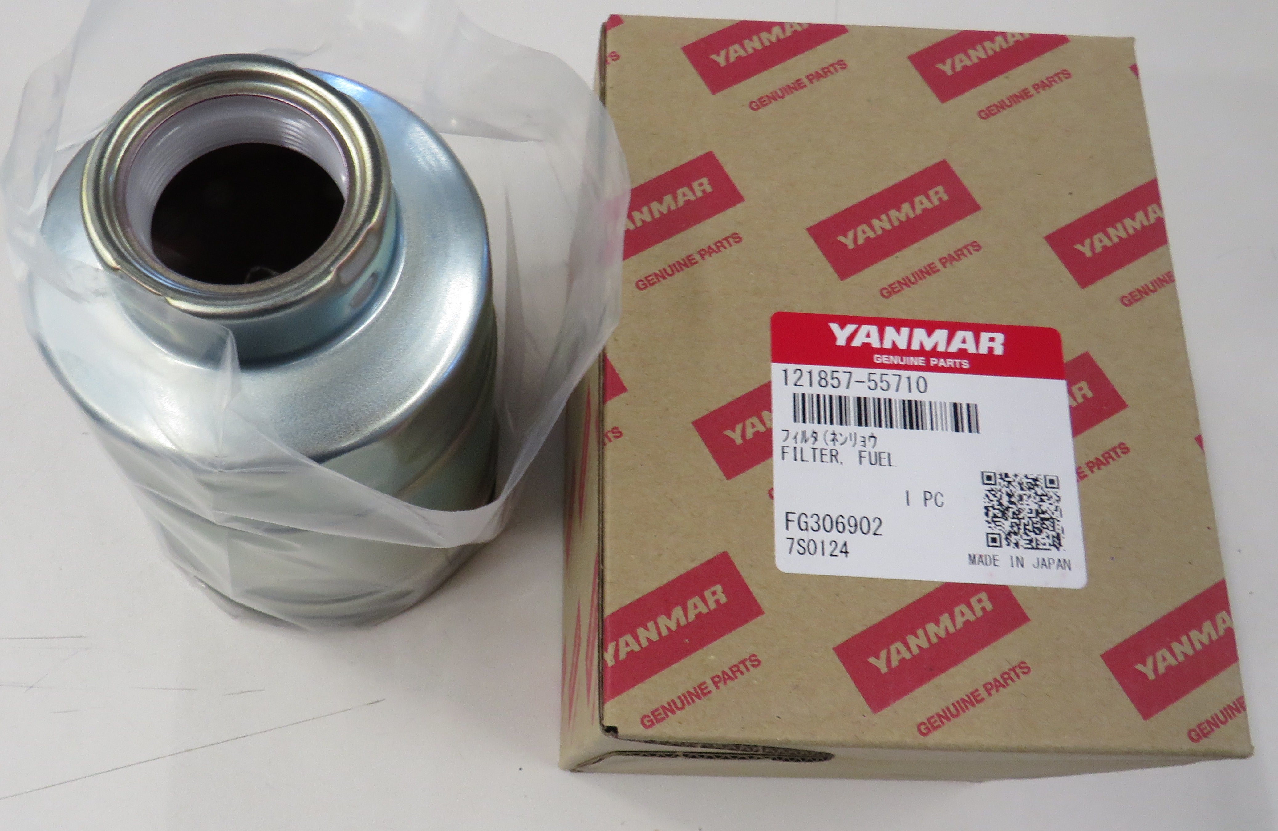 Yanmar 121857-55710 Fuel Filter 4LH-TE/HTE, 4JH45, 4JH57, 4JH80, 4JH110 **REPLACES 121857-55710-12** 10/18/2025 THIS PART IS IN STOCK 10/18/2025