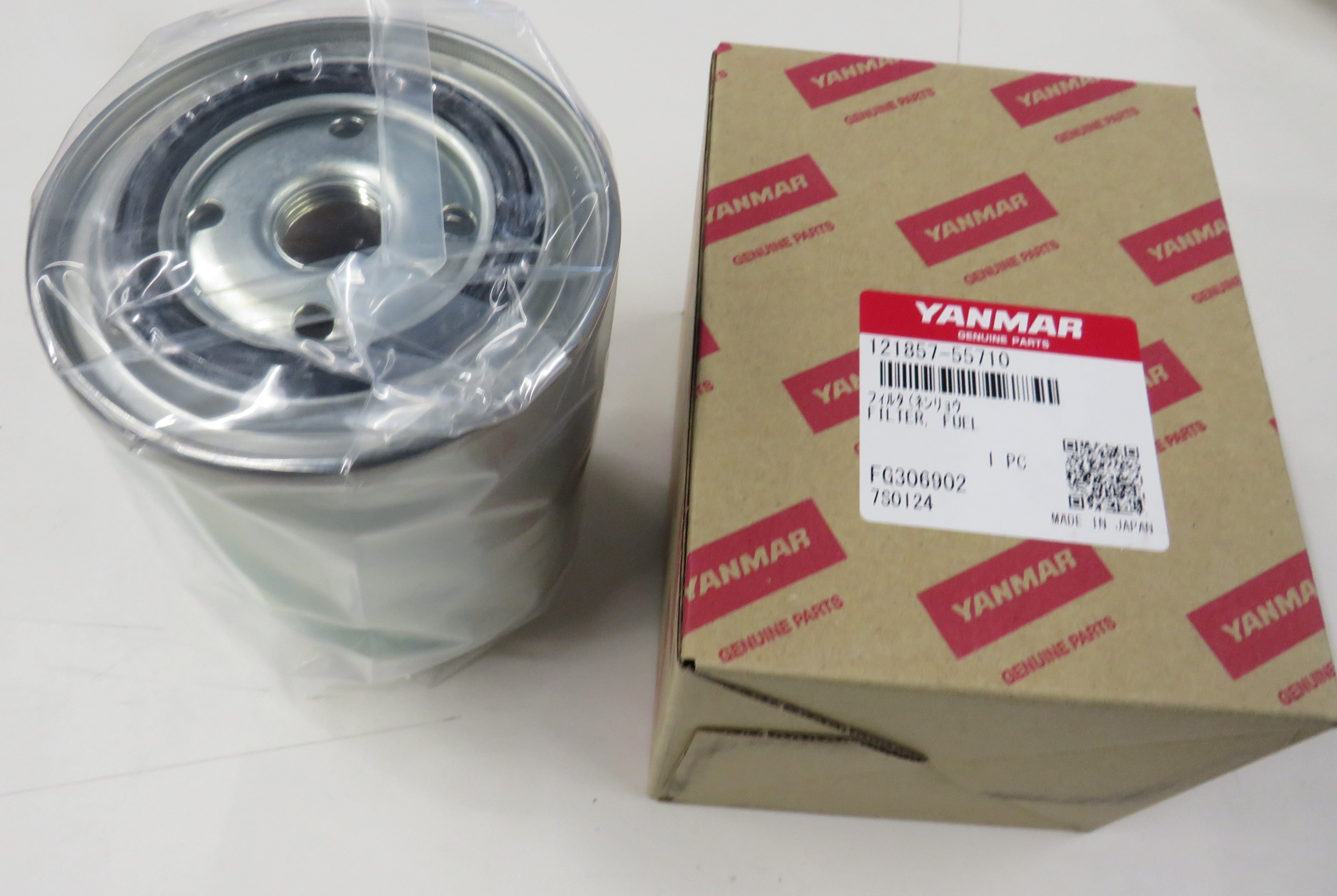 Yanmar 121857-55710 Fuel Filter 4LH-TE/HTE, 4JH45, 4JH57, 4JH80, 4JH110 **REPLACES 121857-55710-12** 10/18/2025 THIS PART IS IN STOCK 10/18/2025