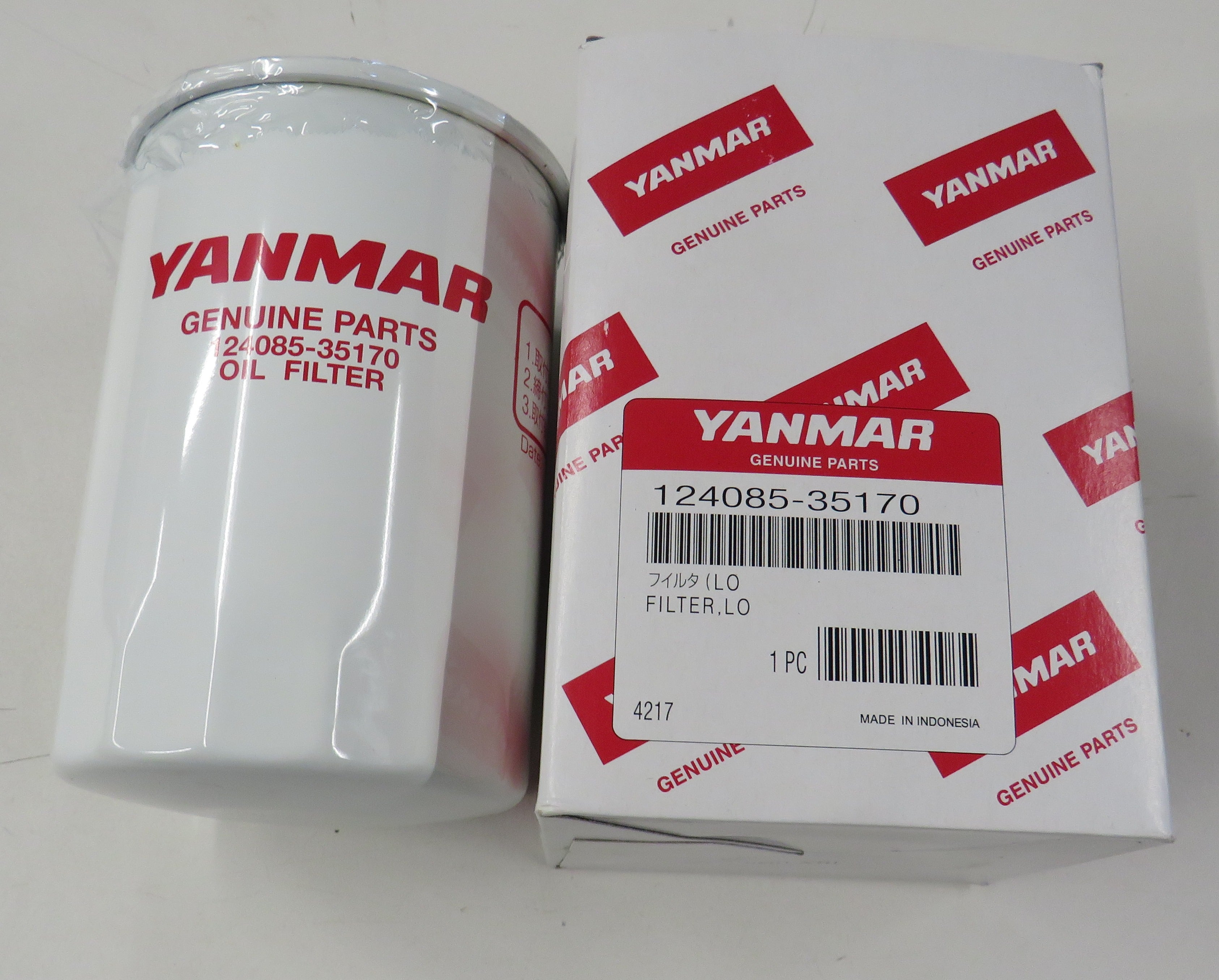 Yanmar 124085-35170 Oil Filter, D80XL120 QM Series 10/18/2025 THIS PART IS IN STOCK 10/18/2025