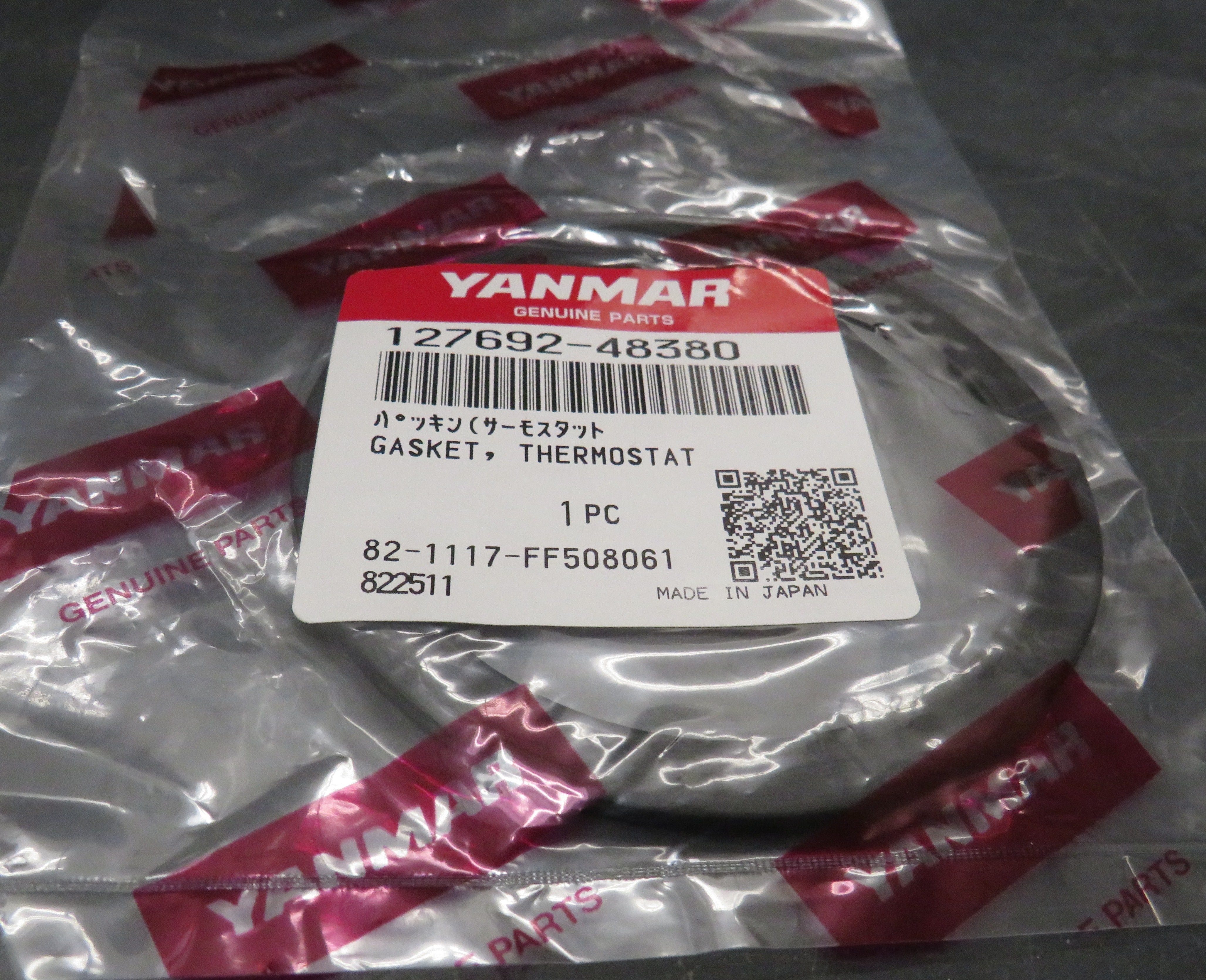 127692-48380 Yanmar O-Ring Thermostat Gasket 6CX-GTE/GTE2 Thermostat Housing 9/30/2026 THIS PART IS IN STOCK 9/30/2026
