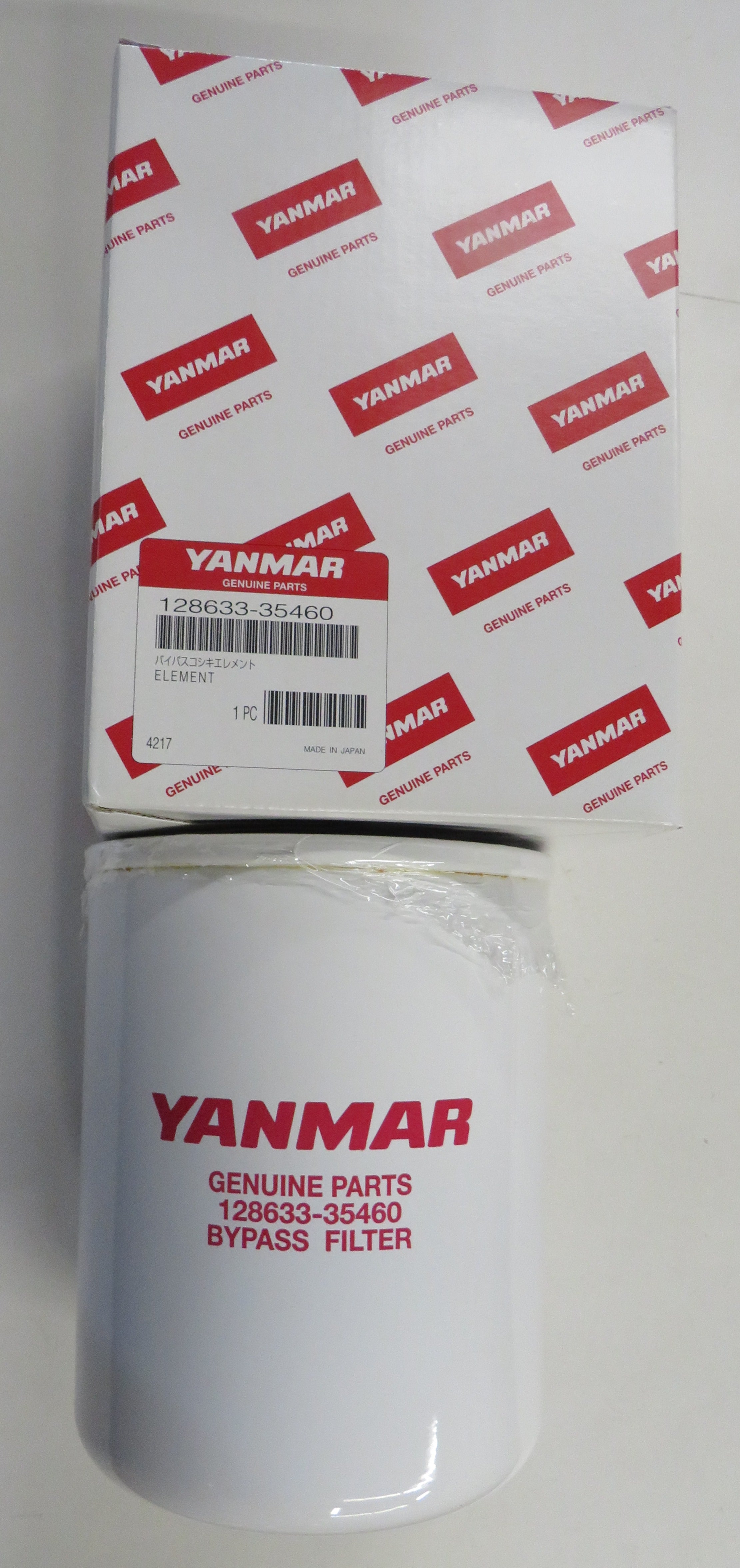Yanmar 128633-35460 replaces 128633-35450 Oil Bypass Filter 6CX-GTE / GTE2 10/18/2025 THIS PART IS IN STOCK 10/18/2025