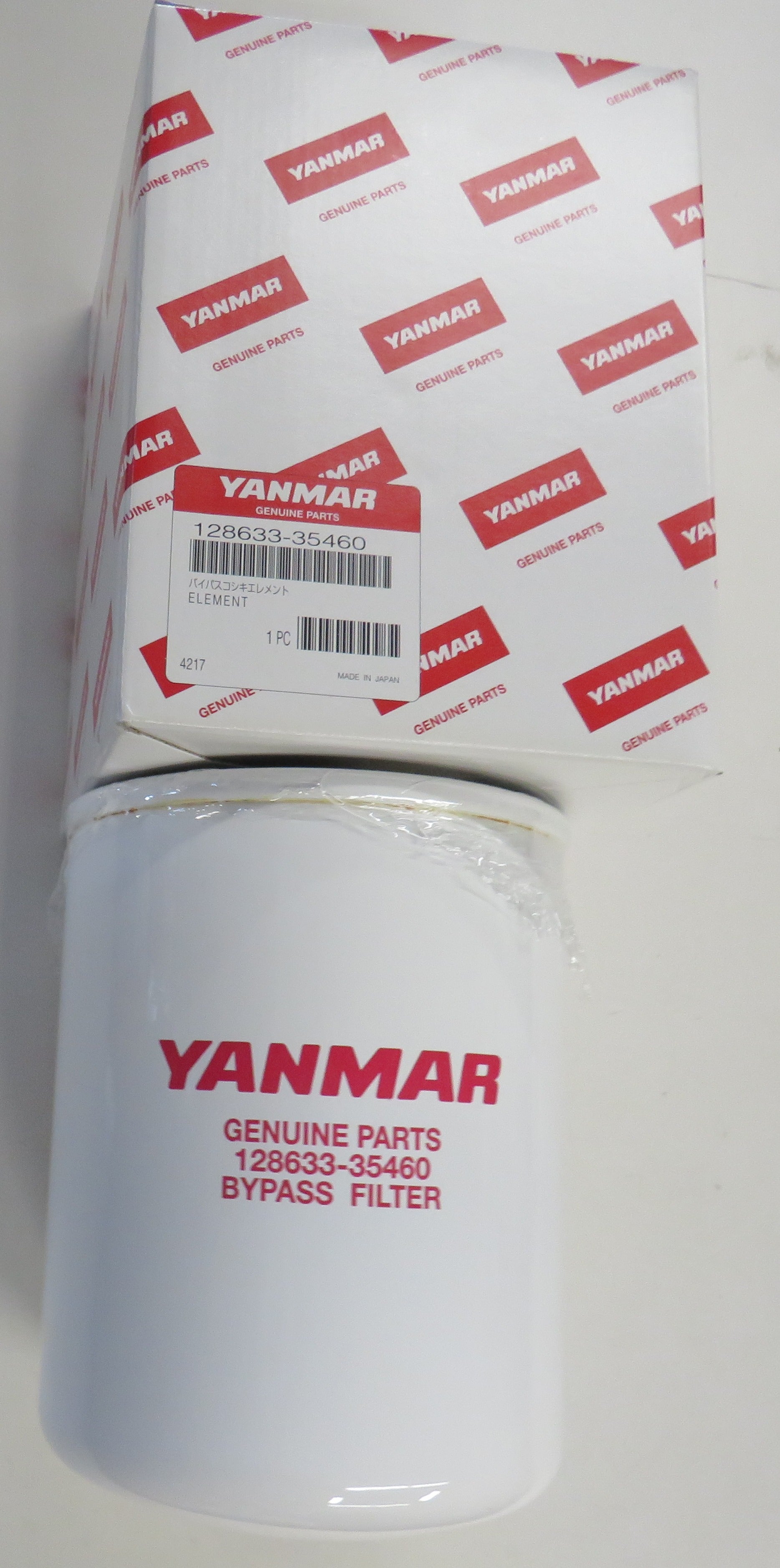 Yanmar 128633-35460 replaces 128633-35450 Oil Bypass Filter 6CX-GTE / GTE2 10/18/2025 THIS PART IS IN STOCK 10/18/2025