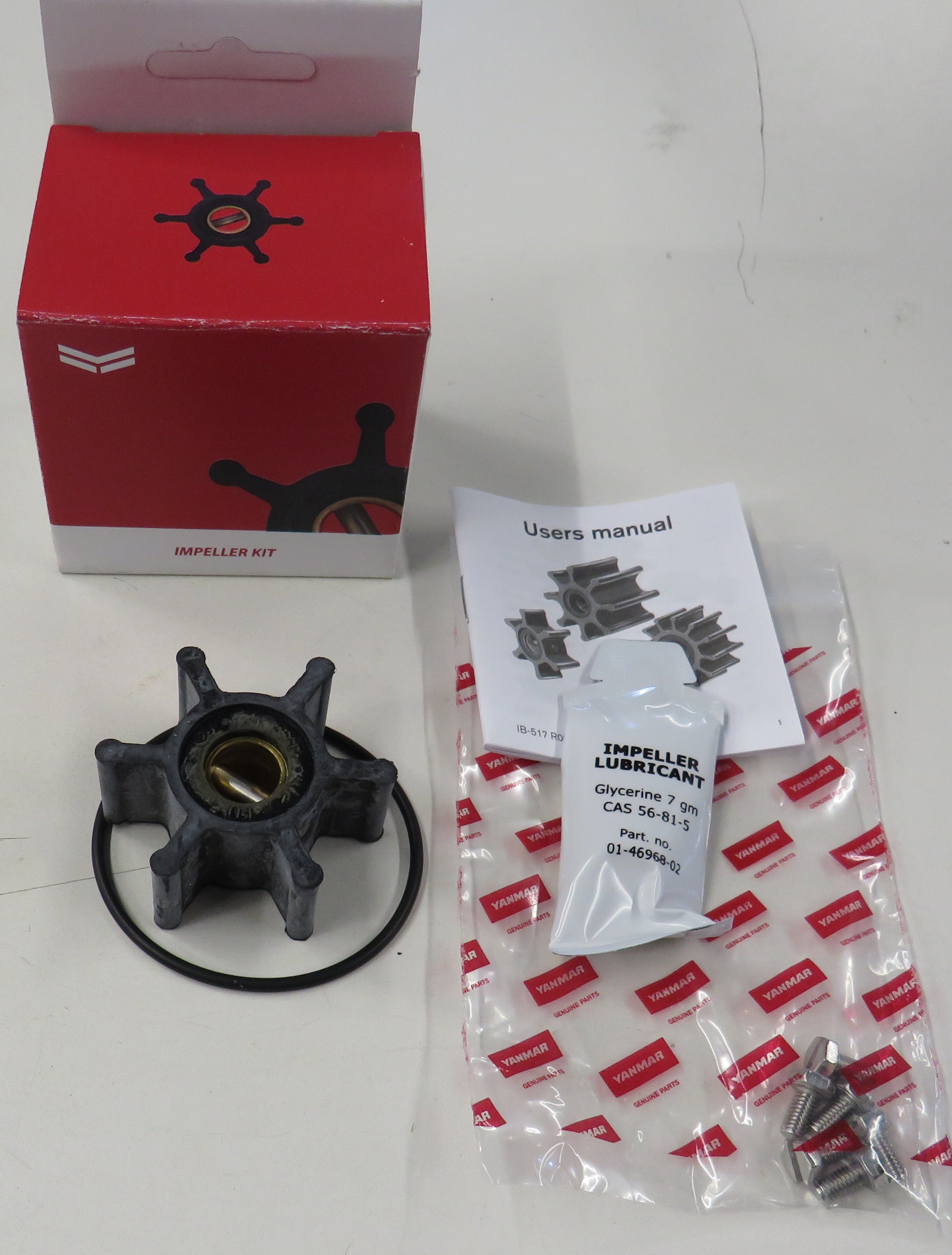 Yanmar 128990-42570 Impeller Kit YM Series 10/18/2025 THIS PART IS IN STOCK 10/18/2025