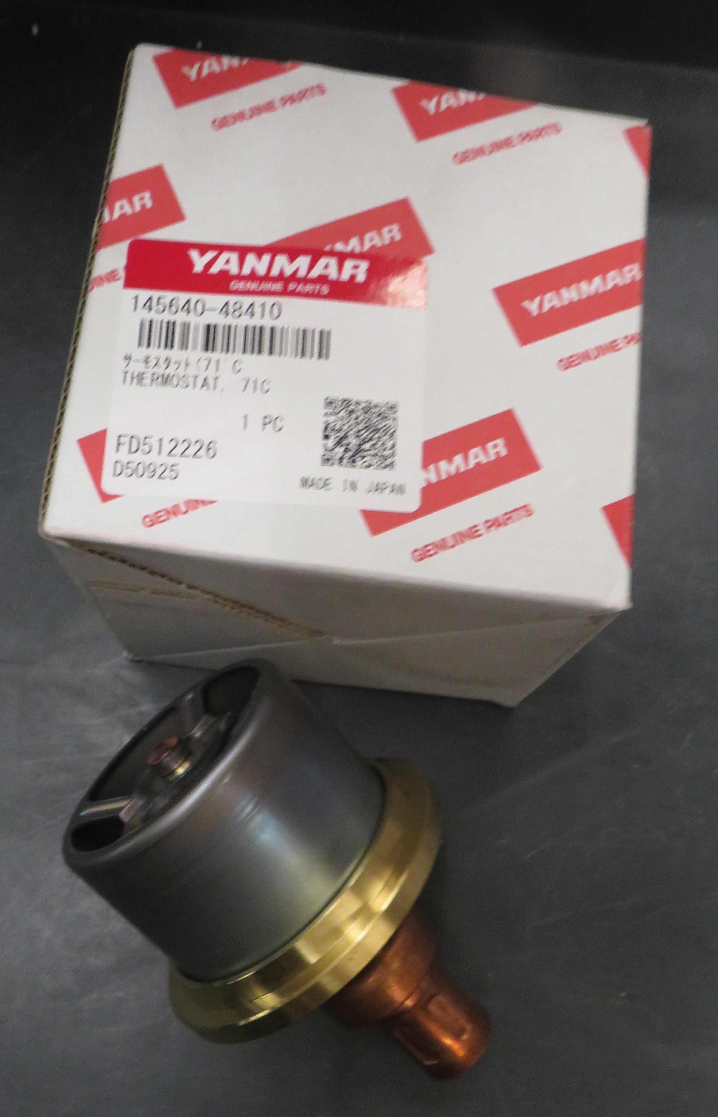 145640-48410 Yanmar Thermostat 6CX-GTE & GTE2 9/30/2026 THIS PART IS IN STOCK 9/30/2026