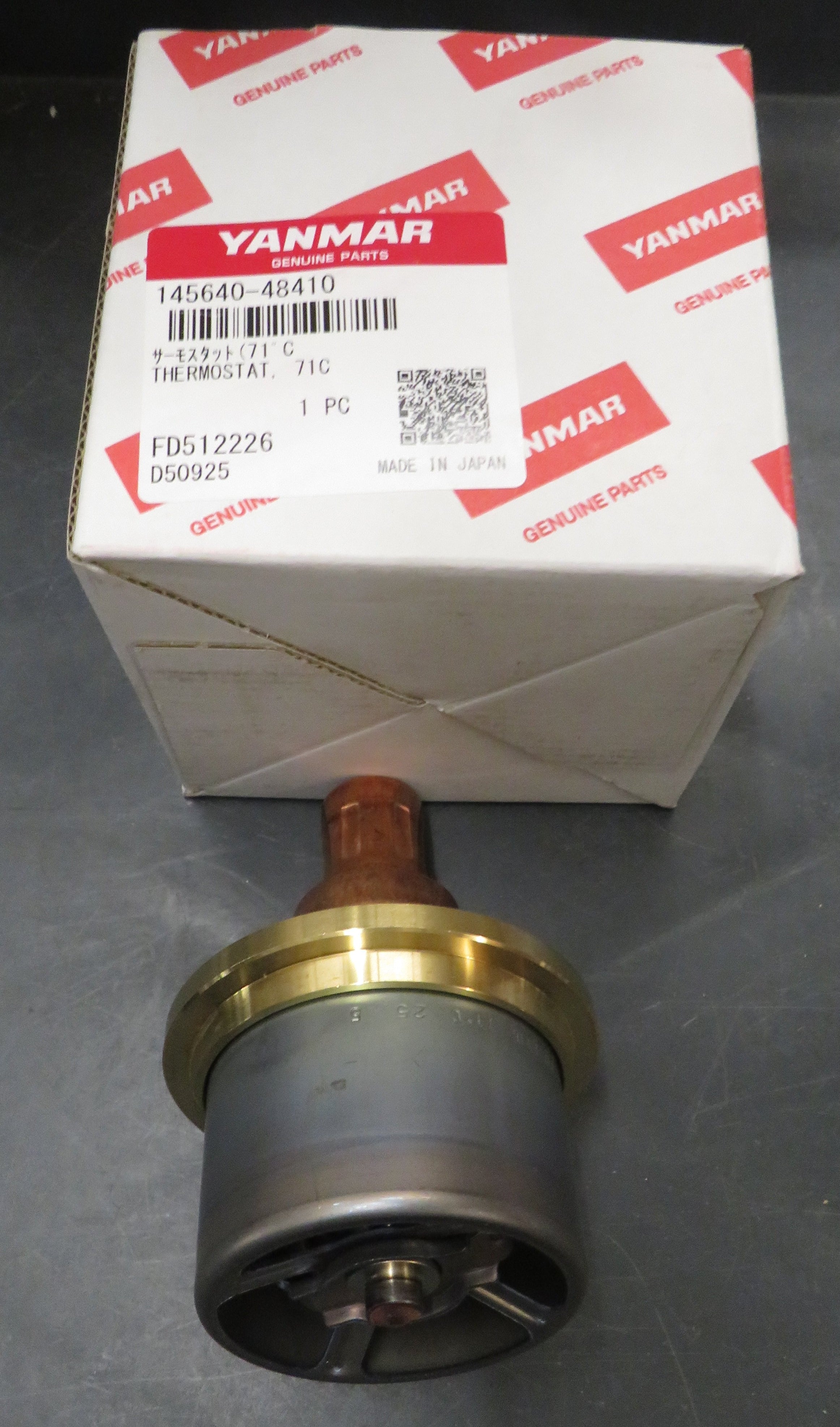 145640-48410 Yanmar Thermostat 6CX-GTE & GTE2 9/30/2026 THIS PART IS IN STOCK 9/30/2026