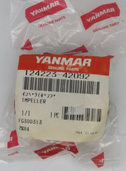 124223-42092 Yanmar Impeller GMF Series replaces 128296-42070 uses Gasket #124223-42110
