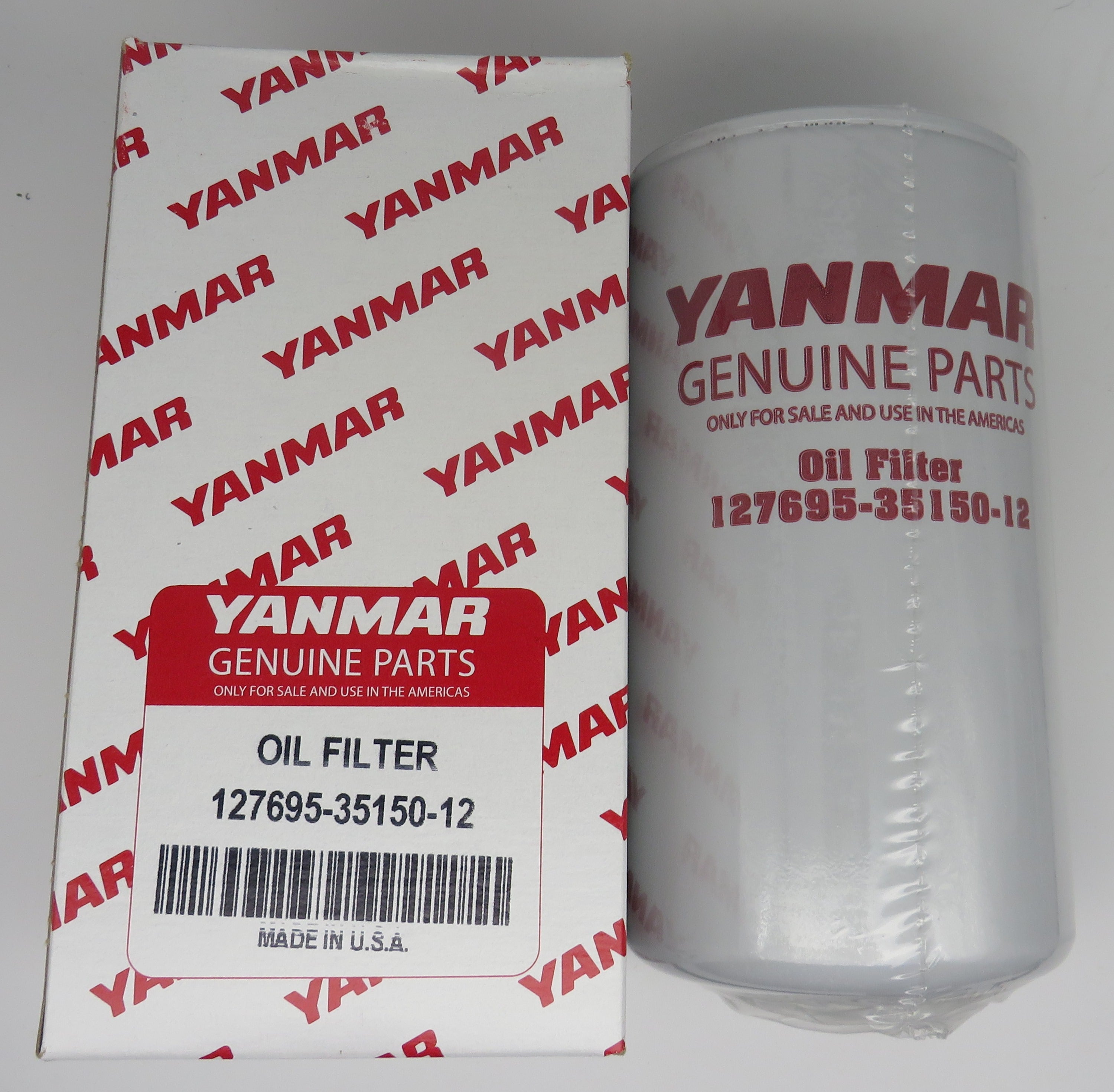 127695-35150-12 Yanmar Oil Filter 4LH (A) DTP & STP Also 6CX Series 2-Required