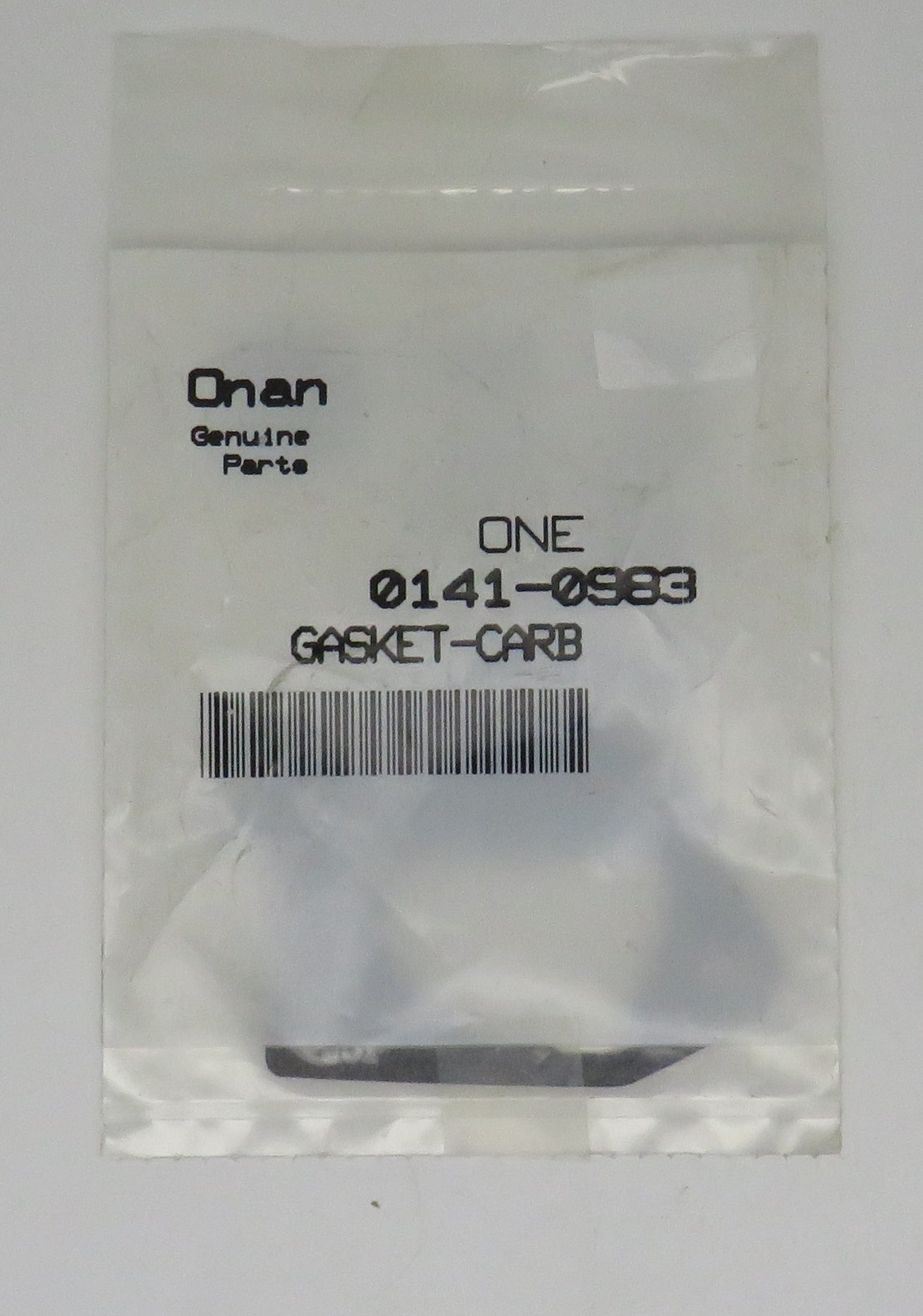 141-0983 Onan Carb Gasket. This Gasket goes with Carb kit A040N099 (Requires 1) 