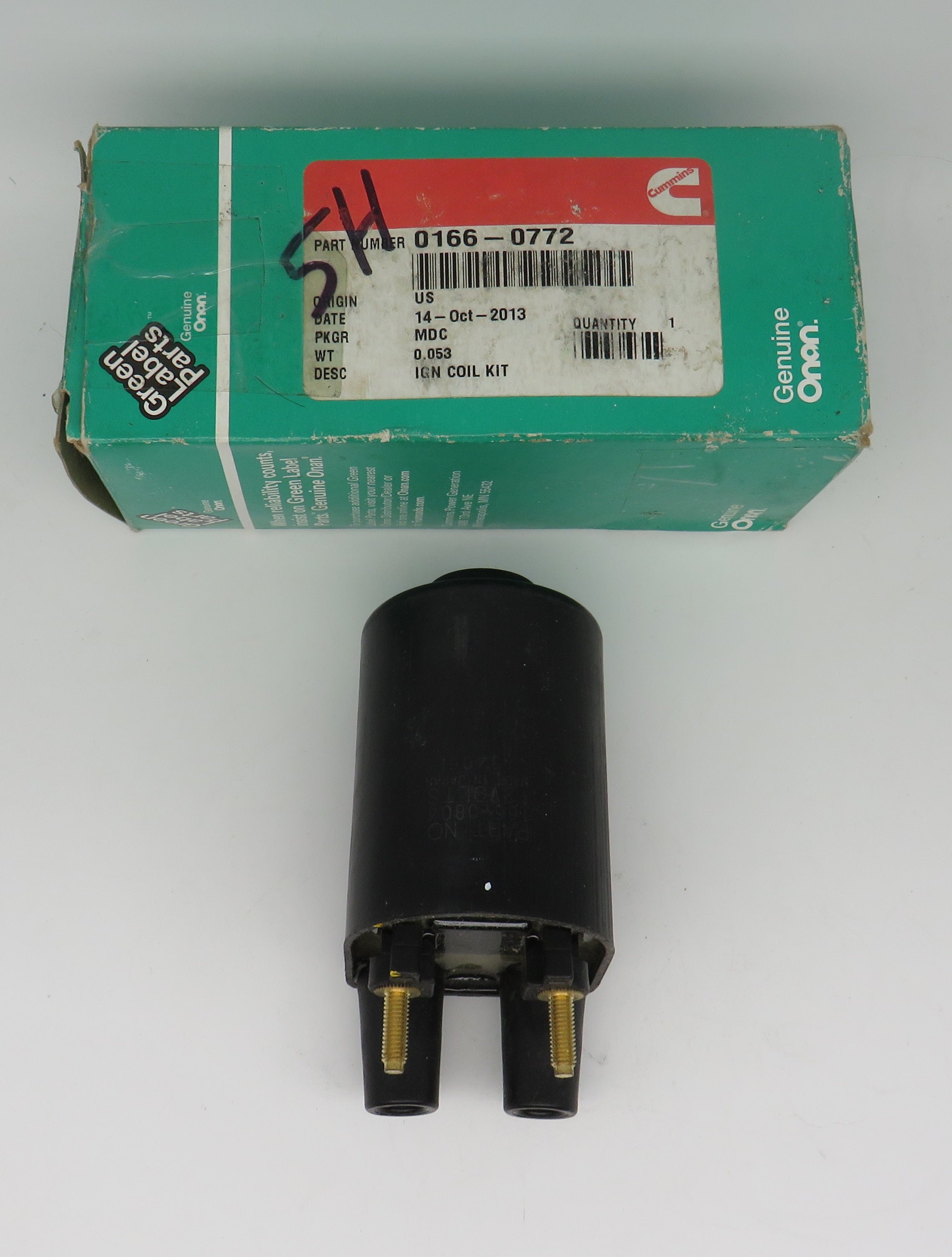 166-0772 Onan Ignition Coil 12V CCK, B & N Series 2/6/2024 THIS PART IS IN STOCK