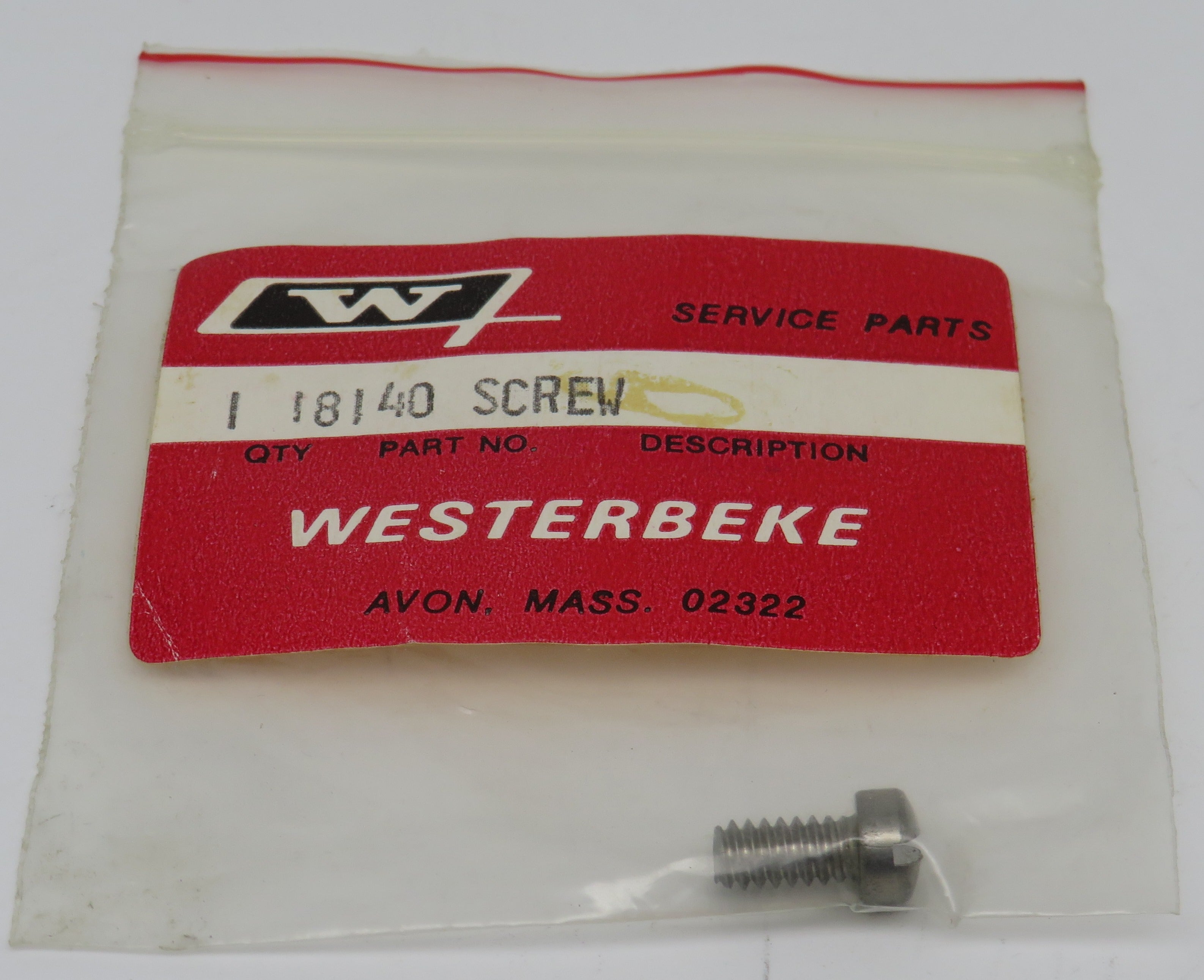 18140 Westerbeke Screw