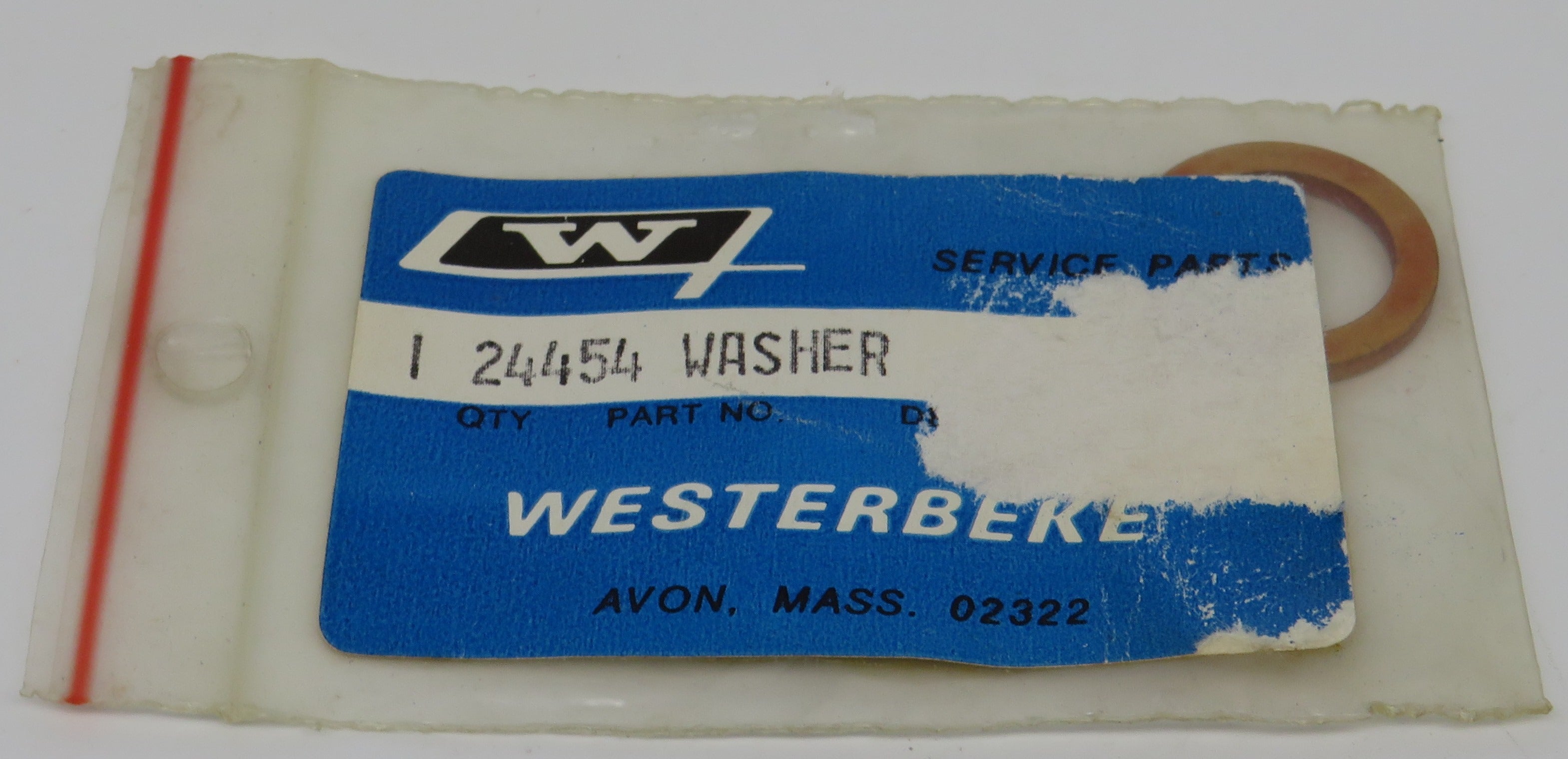 24454 Westerbeke Washer, Fuel Injector Nozzle for 71B Four/20.0 BED-60Hz/ 16.0 BED