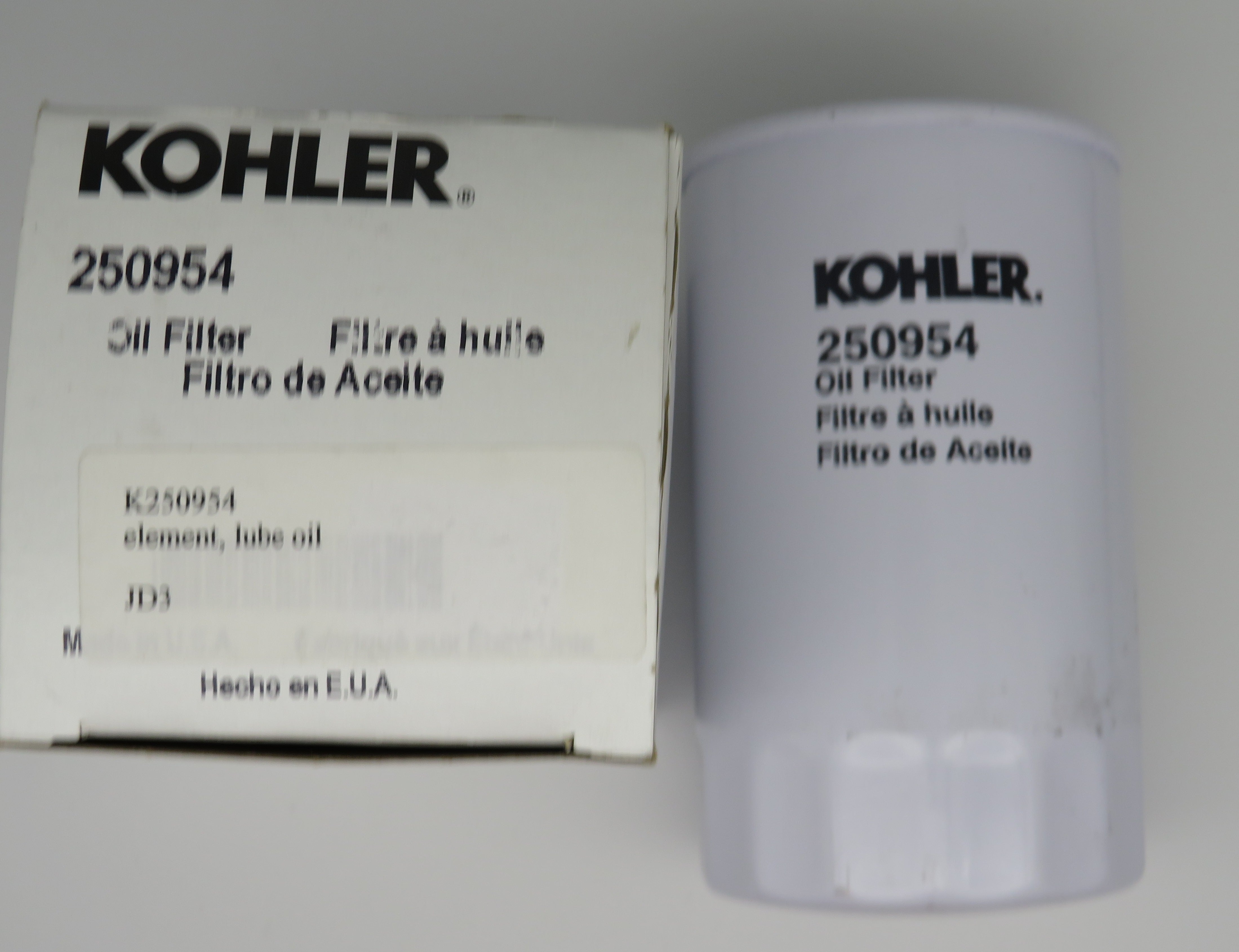 250954 Kohler Lube Oil Filter 11/17/2025 THIS PART IS IN STOCK 11/17/2025