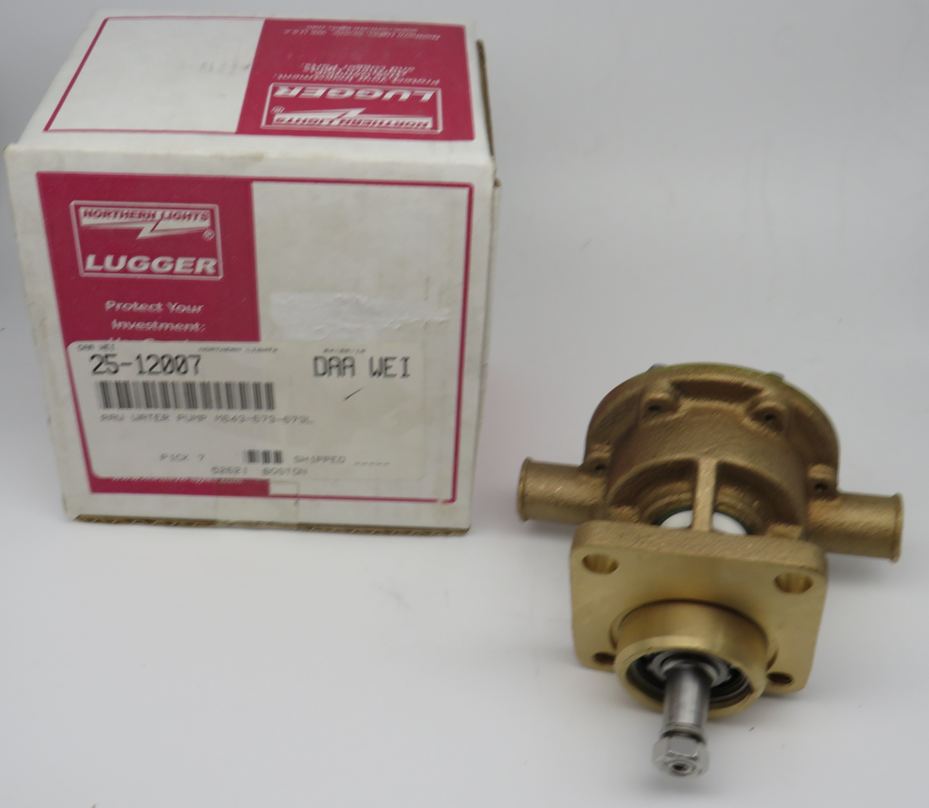 25-12007 Northern Lights Lugger Raw Water Pump for M643-673-673L