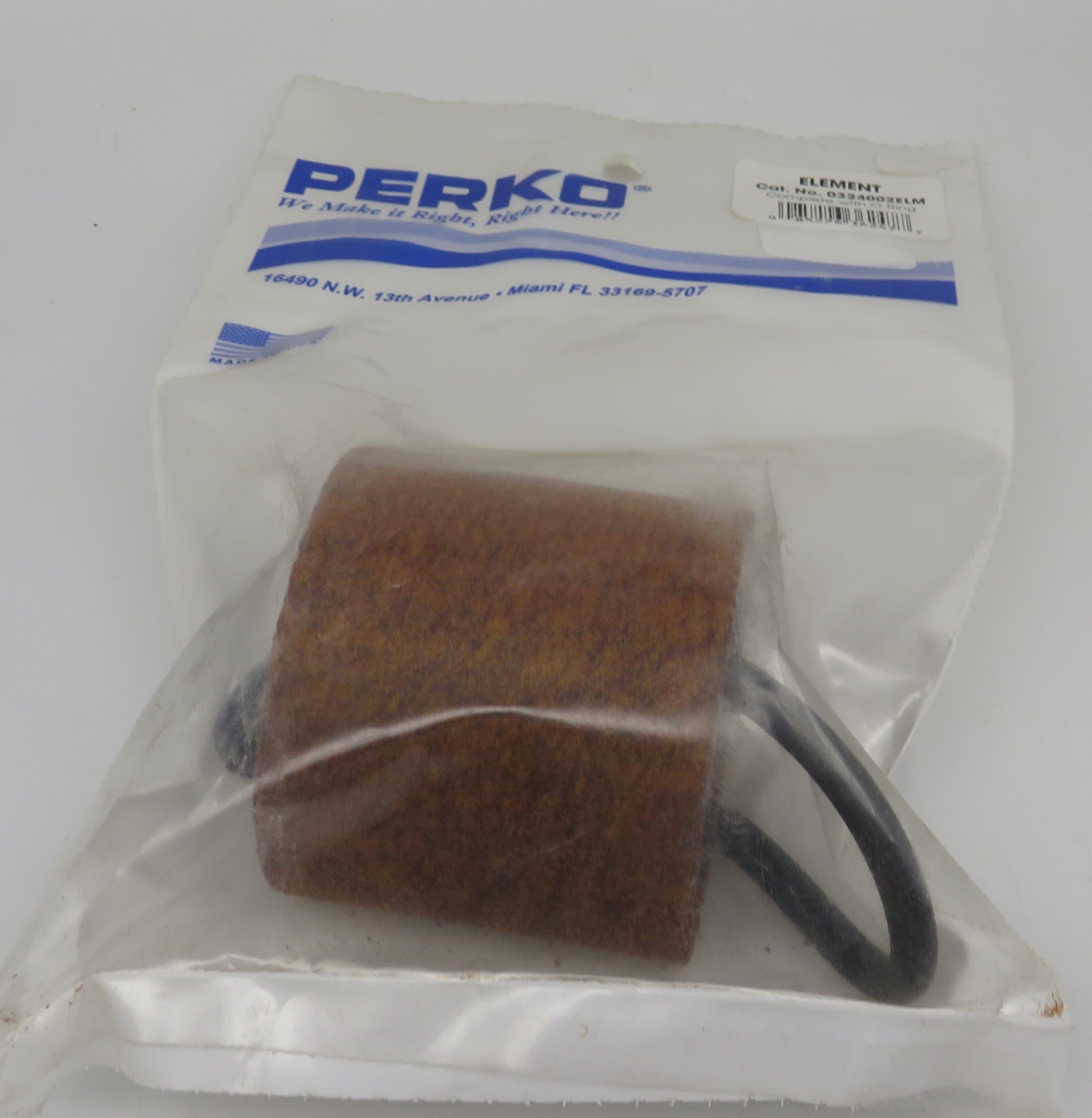 324-002 ELM Perko Fuel Filter Element With O-Ring