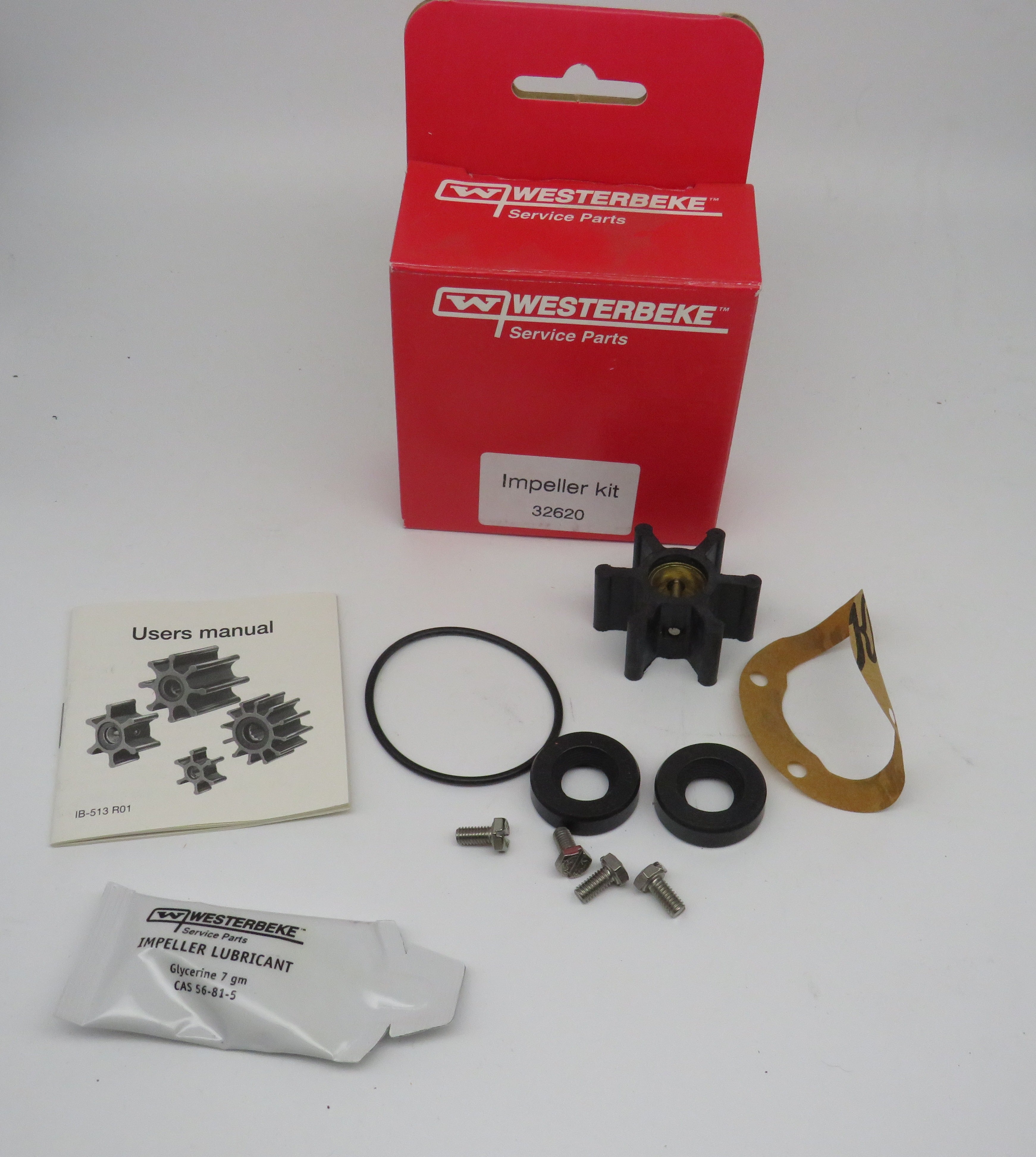 32620 Westerbeke Water Pump Impeller Kit (Includes Gasket 33032)