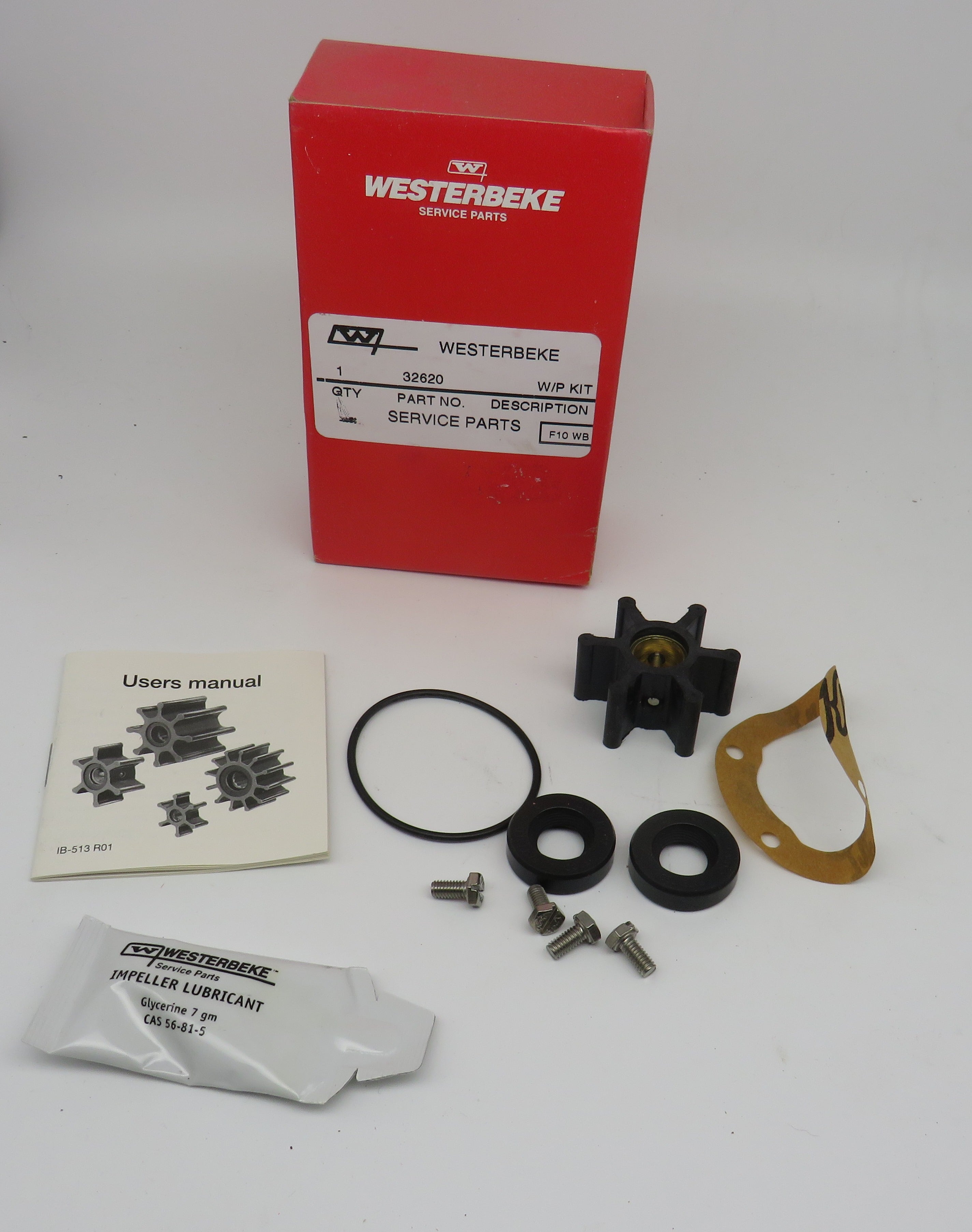 32620 Westerbeke Water Pump Impeller Kit (Includes Gasket 33032)