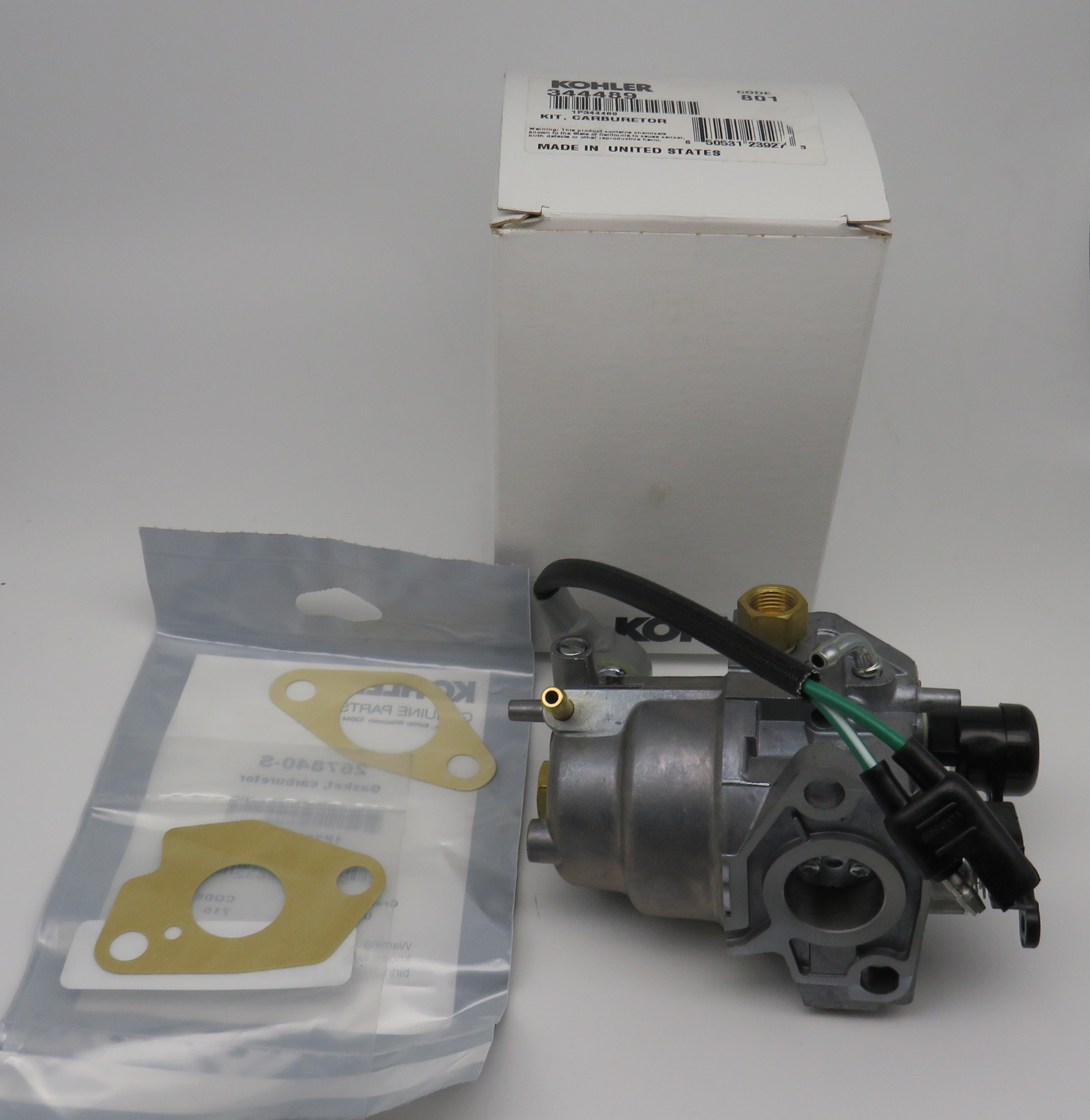 344489 Kohler Carburetor Kit (Includes Carburetor Gasket 267840-S & Carburetor Packing Gasket 267850-S)