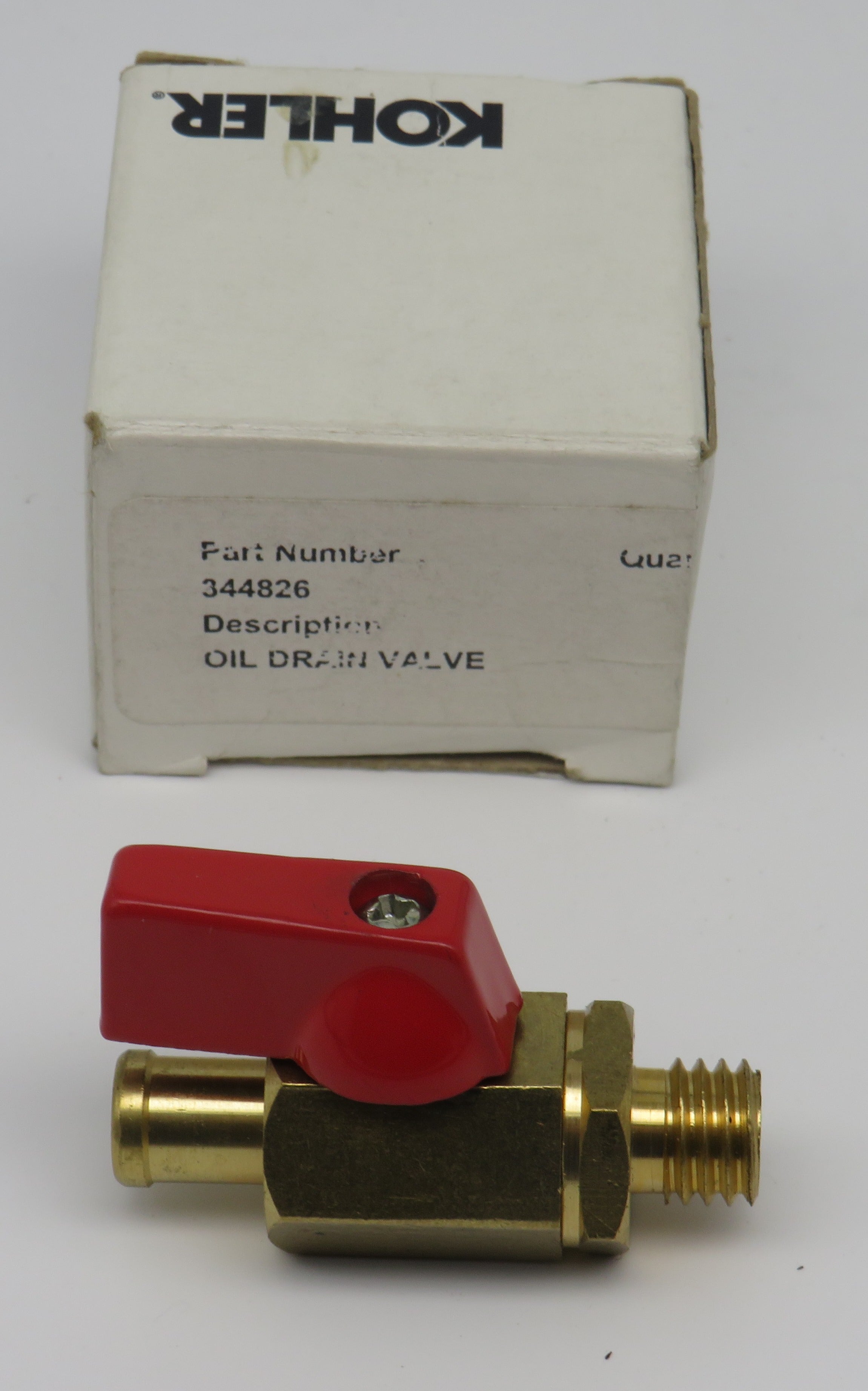 344826 Kohler Oil Drain Valve 11/17/2025 THIS PART IS IN STOCK 11/17/2 ...