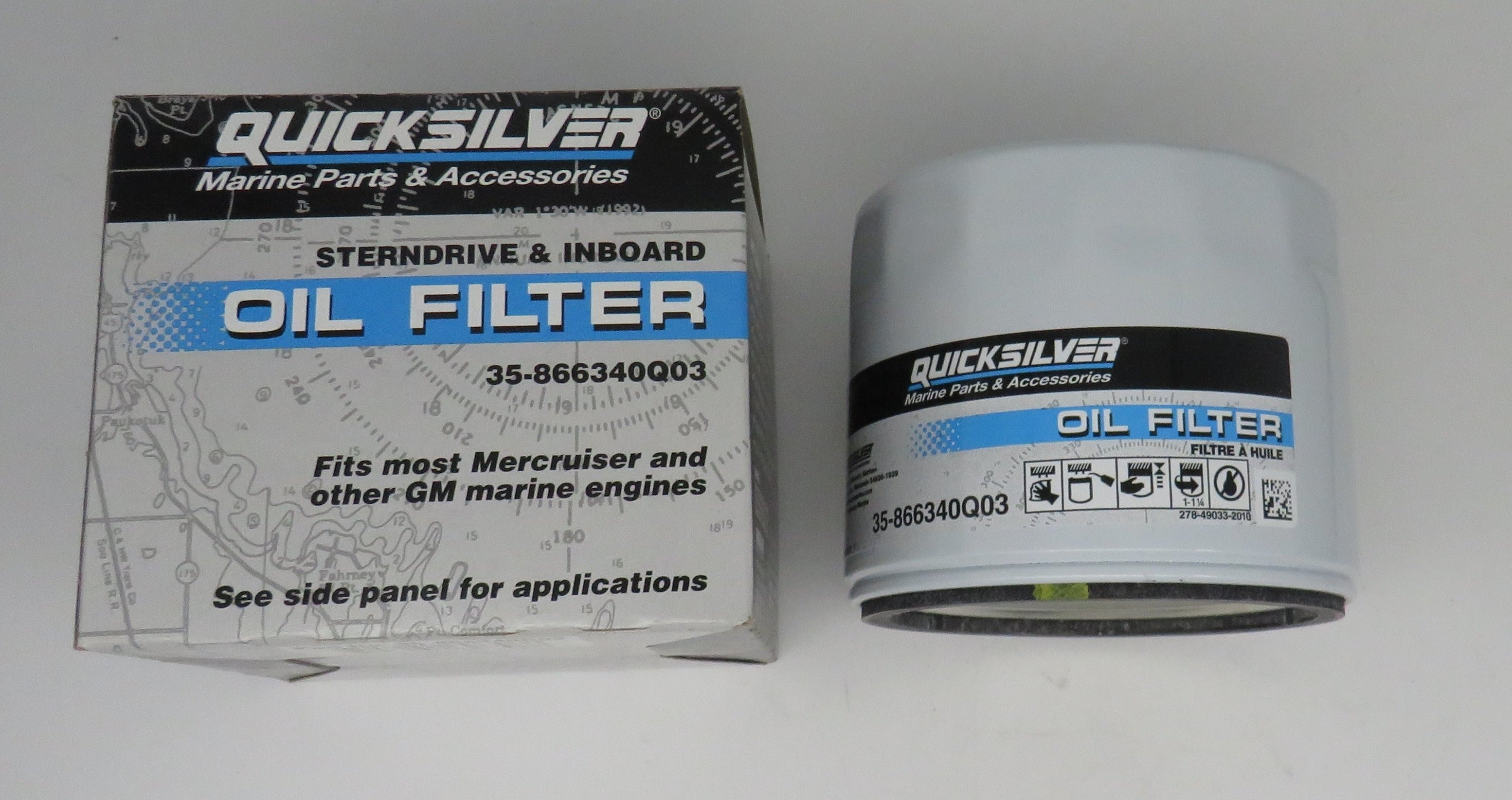 35-866340Q03 Quick Silver Oil Filter replaces 802885