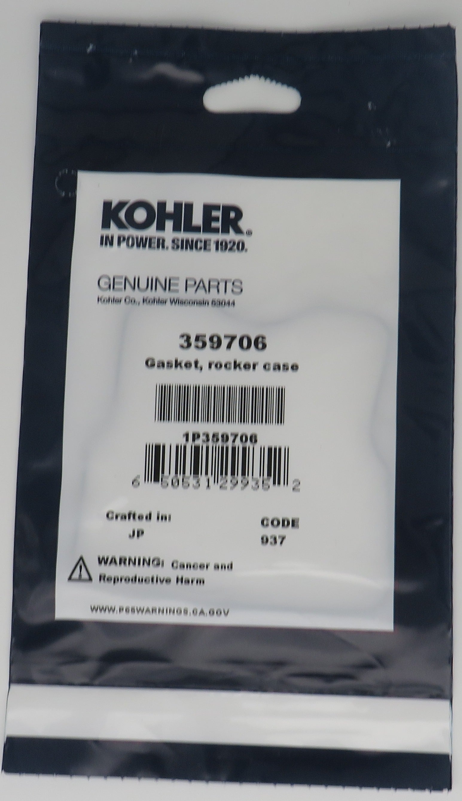 359706 Kohler Rocker Case Gasket