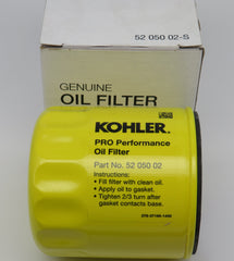 52 050 02-S Kohler Oil Filter (Replaces 52 050 04)