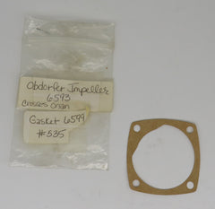 6599 Oberdorfer Gasket for Impeller #0B6593/132-0282 & Onan 132-0315 4/3/2024 THIS PART IS IN STOCK 4/3/2024