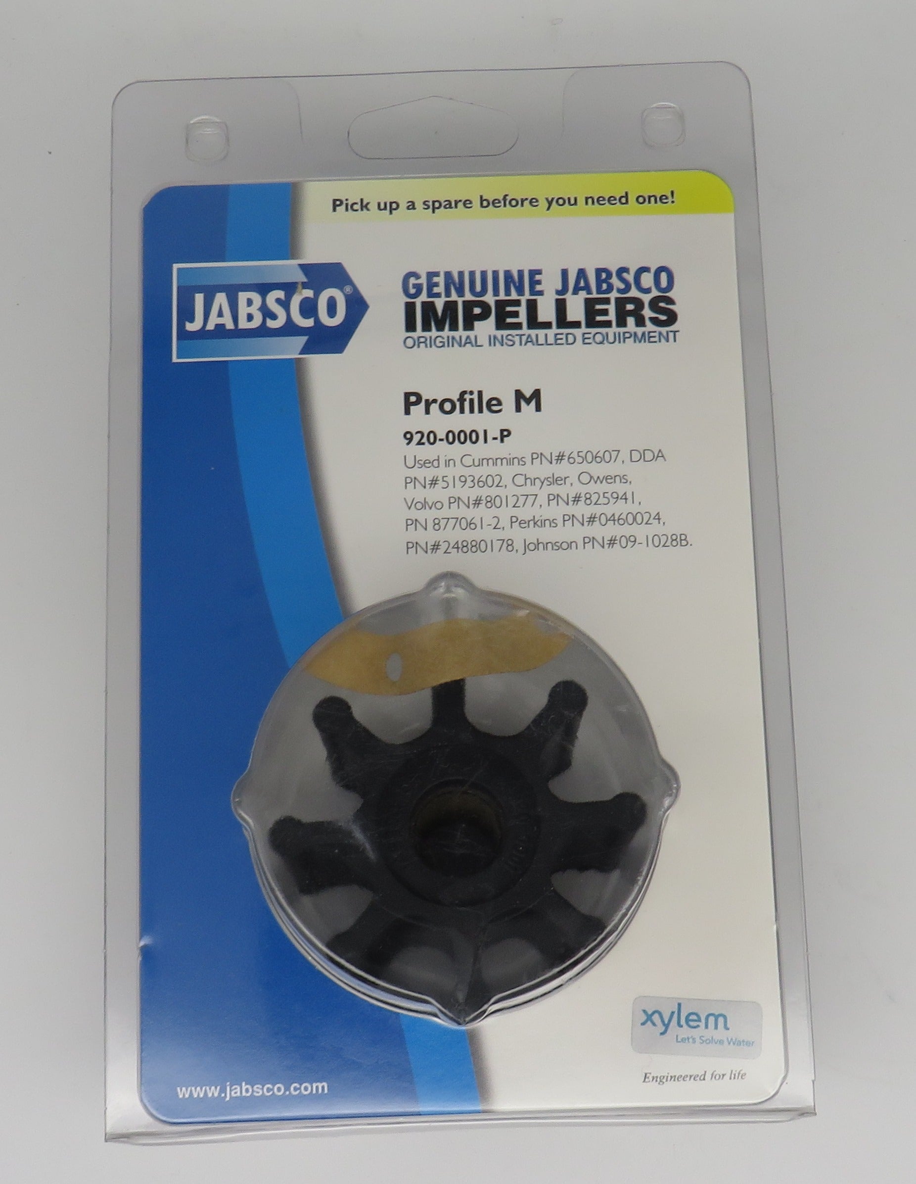 920-0001-P Jabsco Par Impeller Kit Also, Jabsco 17937-0001