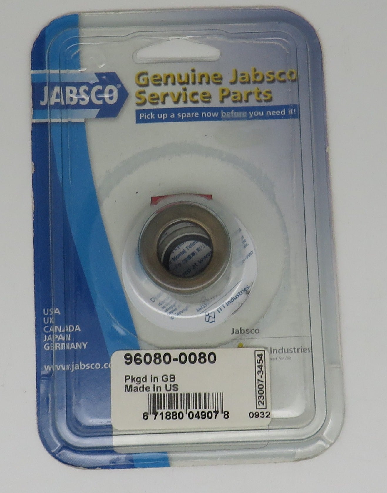 96080-0080 Jabsco Par Rotary Mechanical Lip Seal Assembly