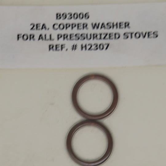 Homestrand Kenyon H2307 (B93006) Copper Washer set of 2 Burner Nut For All Pressurized Stoves 2/11/2026 THIS PART IS IN STOCK 2/11/2026