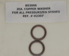 Homestrand Kenyon H2307 (B93006) Copper Washer set of 2 Burner Nut For All Pressurized Stoves 