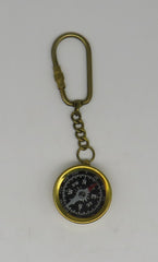 Brass Compass Keychain