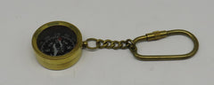 Brass Compass Keychain
