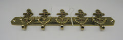 Nautical Brass 5 Anchor Hook Rack Key Hook 12/10/2025 THIS PART IS IN STOCK 12/10/2025