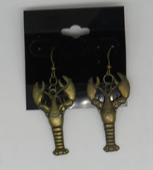 Petite Bronze Lobster Wire Pierced Earrings