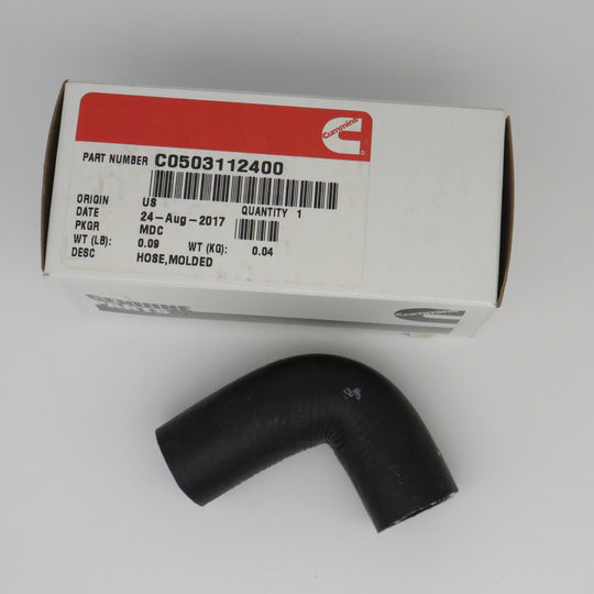C0503112400 Onan Molded Hose (Replaces 503-1124) OBSOLETE 3/12/2024 THIS PART IS IN STOCK 3/12/2024