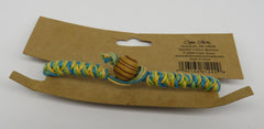 Cape Shore Handmade Twisted Bracelet Blue, Green, & Yellow Obsolete