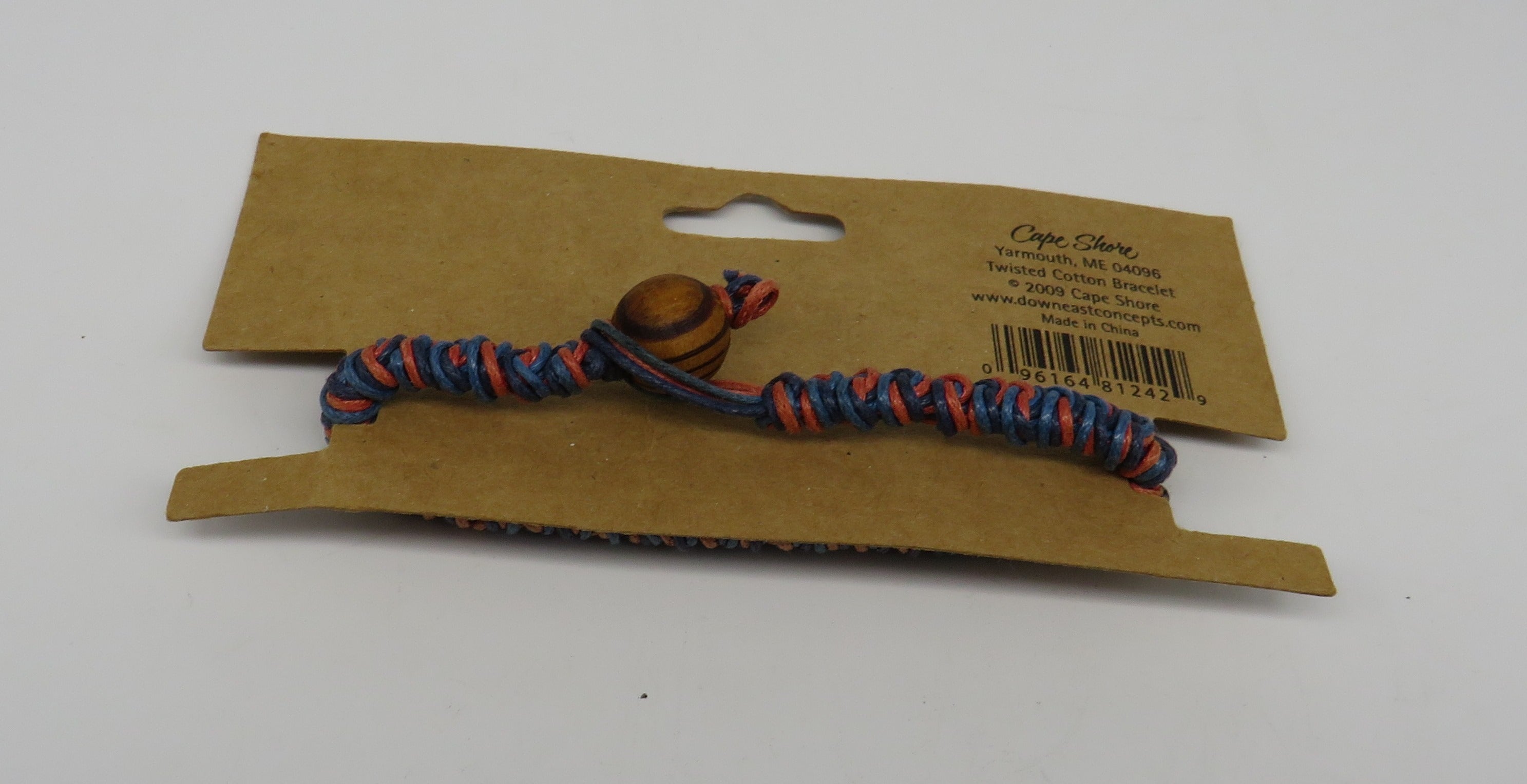 Cape Shore Handmade Twisted Bracelets Red, Dark Blue, Light Blue Obsolete