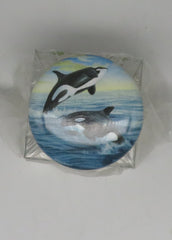 Cape Shore Ceramic Orca Whale Bottle Topper OBSOLETE