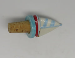 Cape Shore Ceramic Sailboat Bottle Topper OBSOLETE