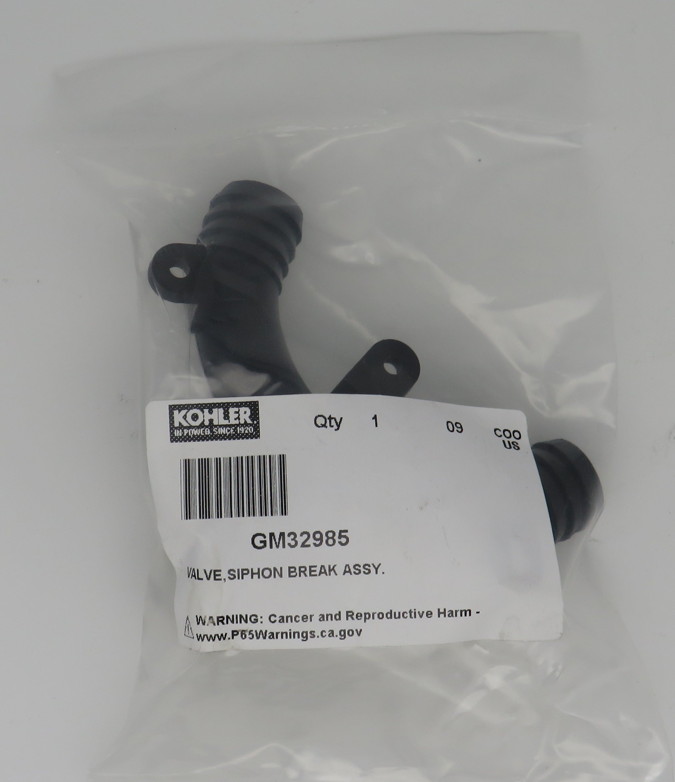 GM32985 Kohler Siphon Breaker 5/8E (Replaces OLD#229928) 5/15/2024 THIS PART IS IN STOCK 5/15/2024