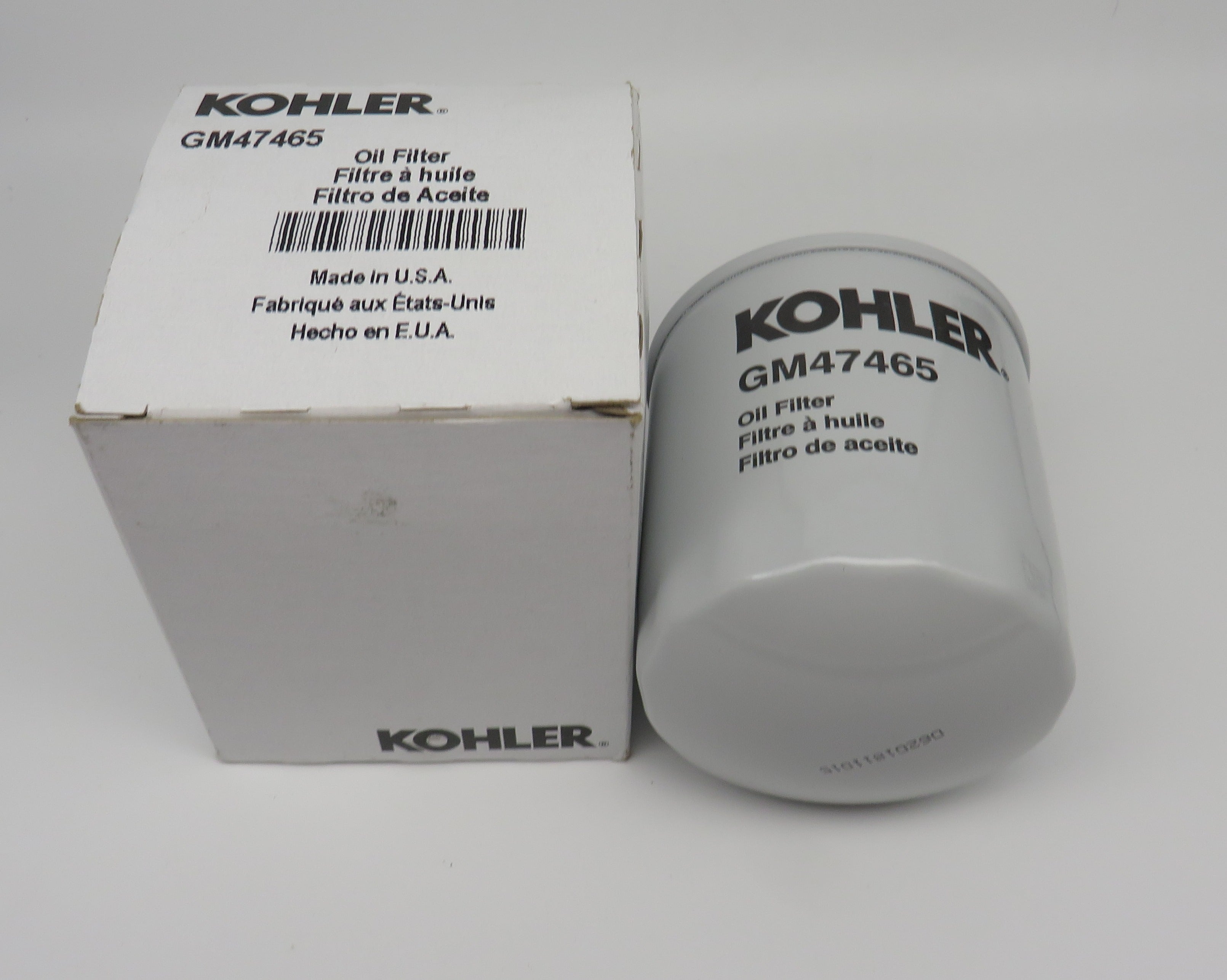 GM47465 Kohler Generator Oil Filter replaces 252989 & 229841