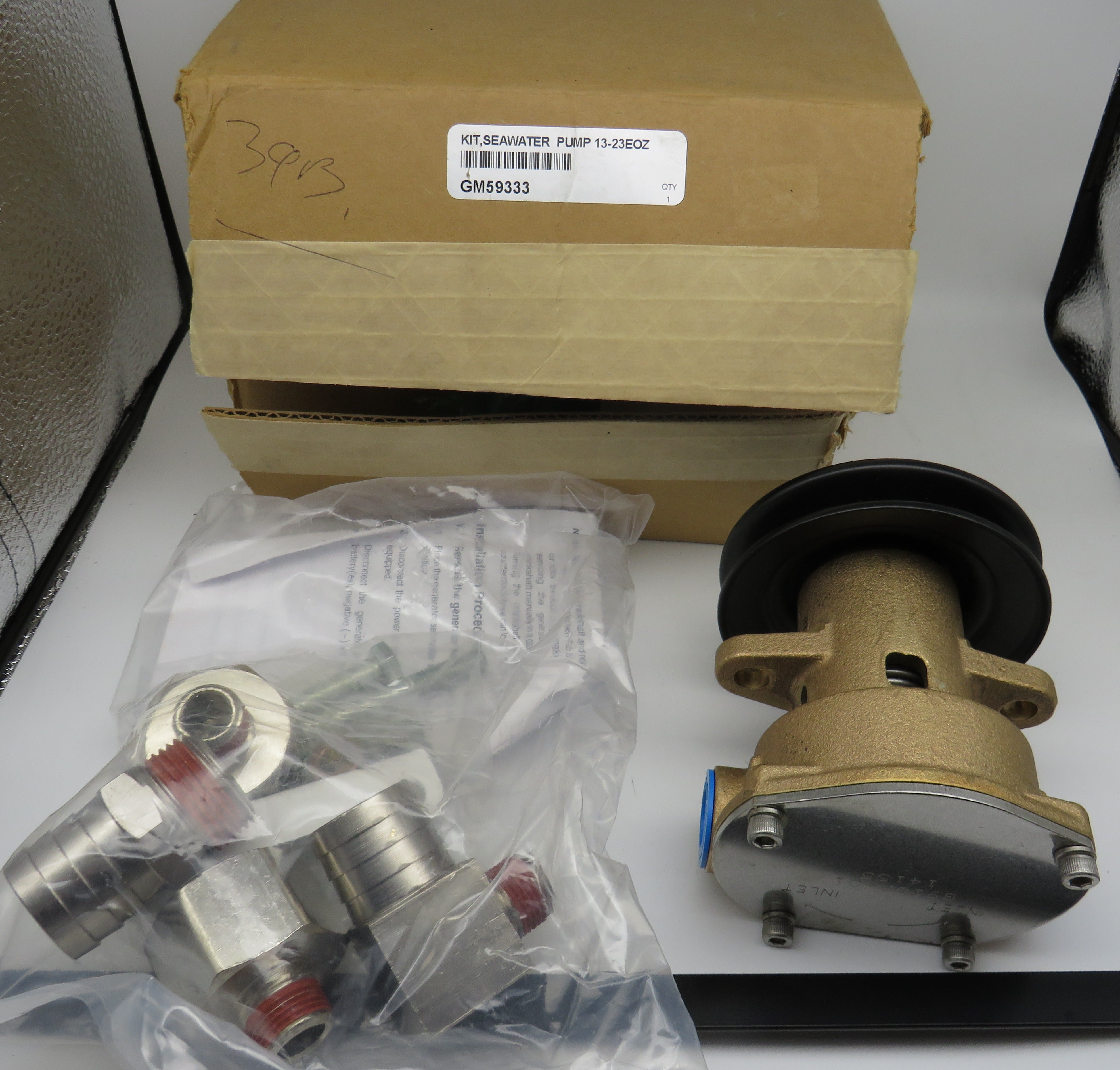 GM59333 Kohler Seawater Pump Kit Replaces GM35622 (Replaces Pump 256504)