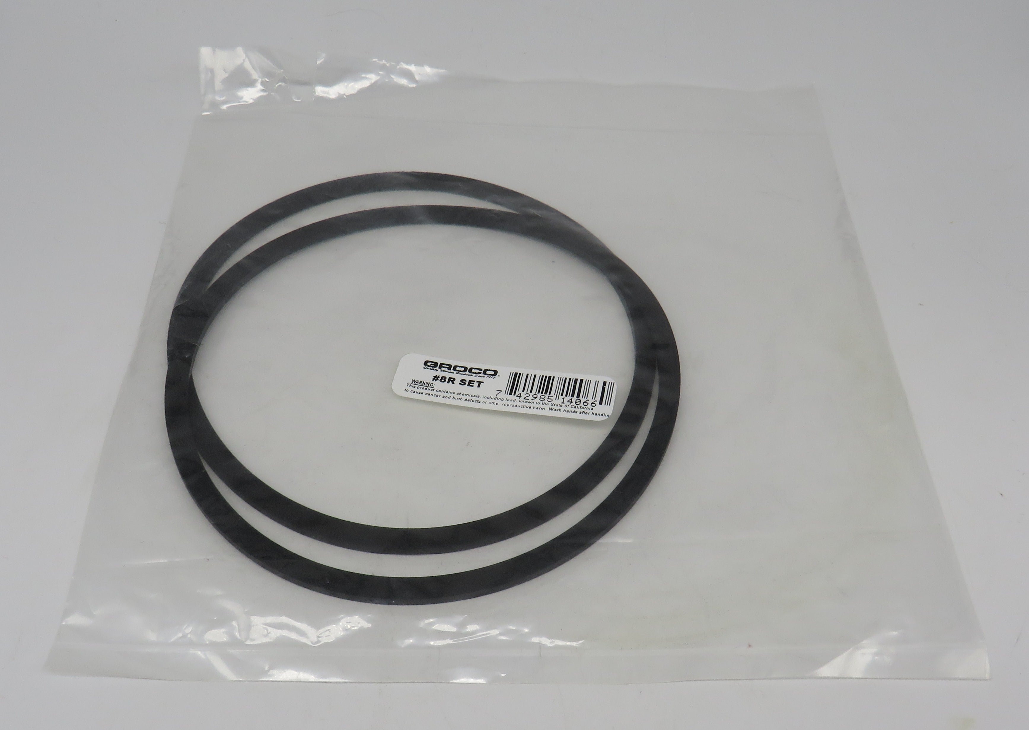 8R Groco #8 Rubber Gaskets (Set of 2)