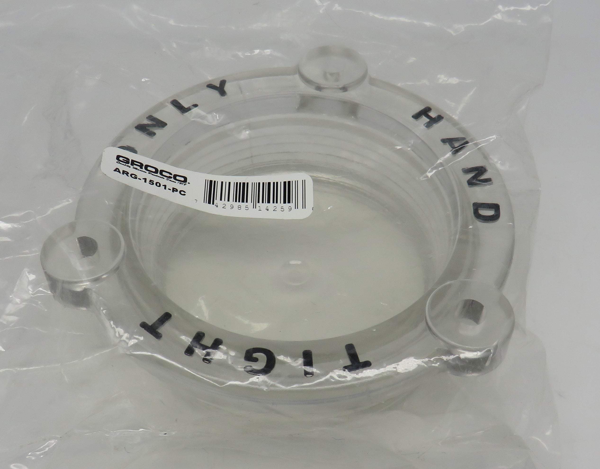 ARG-1501-PC Groco Plastic Strainer Cap 10/27/2025 THIS PART IS IN STOCK 10/27/2025