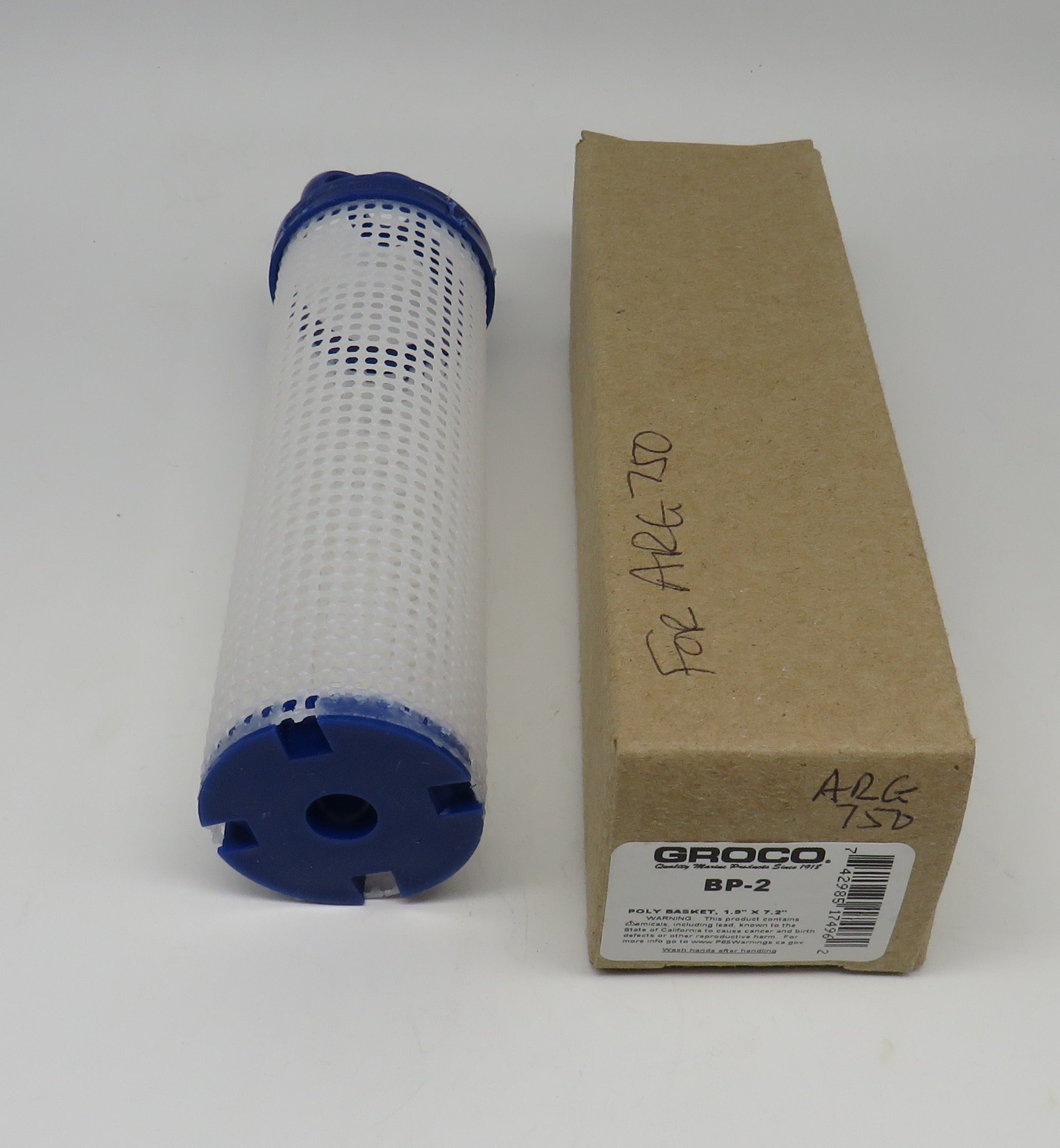 BP-2 Groco Strainer Basket Plastic For ARG 750 Also, PS-69-C 10/27/2025 THIS PART IS IN STOCK 10/27/2025