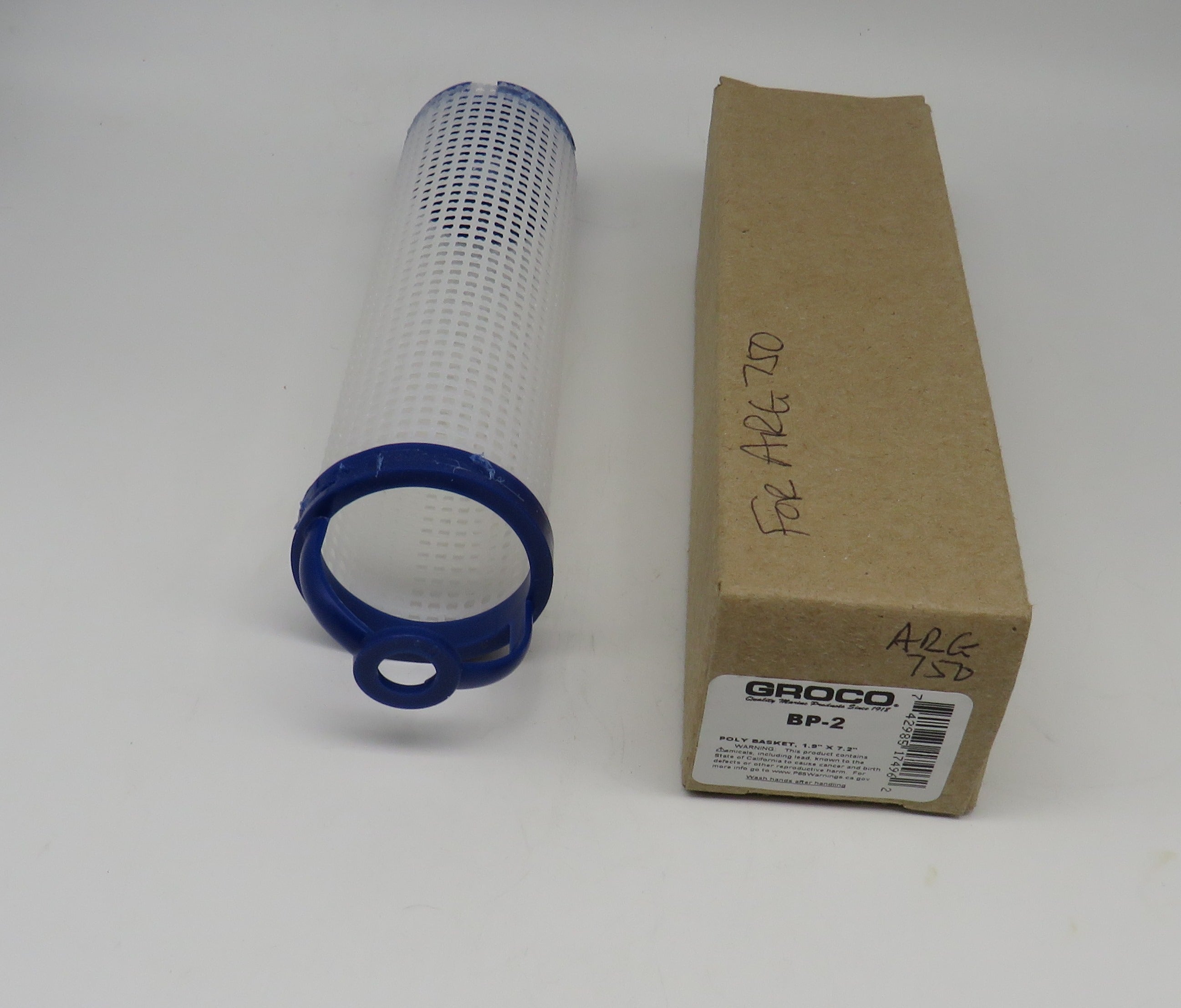 BP-2 Groco Strainer Basket Plastic For ARG 750 Also, PS-69-C 10/27/2025 THIS PART IS IN STOCK 10/27/2025
